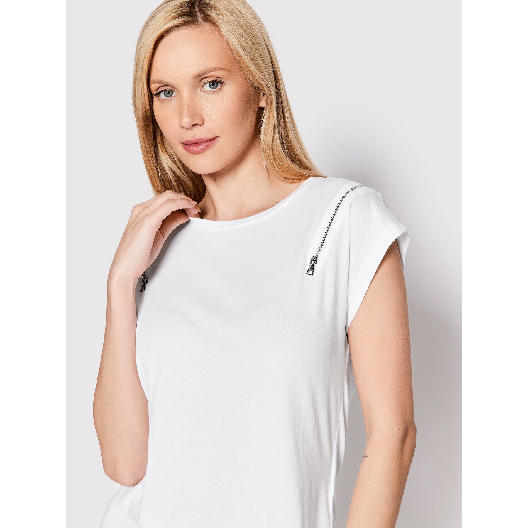DKNY Тишърт P22H1GRW Бял Relaxed Fit - Pepit.bg