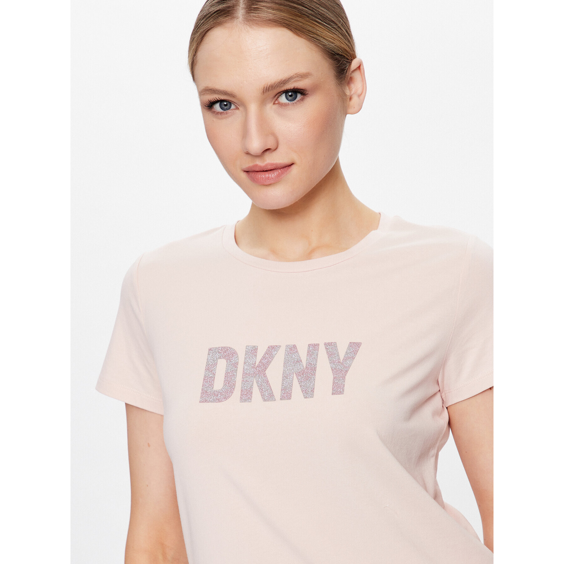 DKNY Тишърт P9BH9AHQ Розов Regular Fit - Pepit.bg