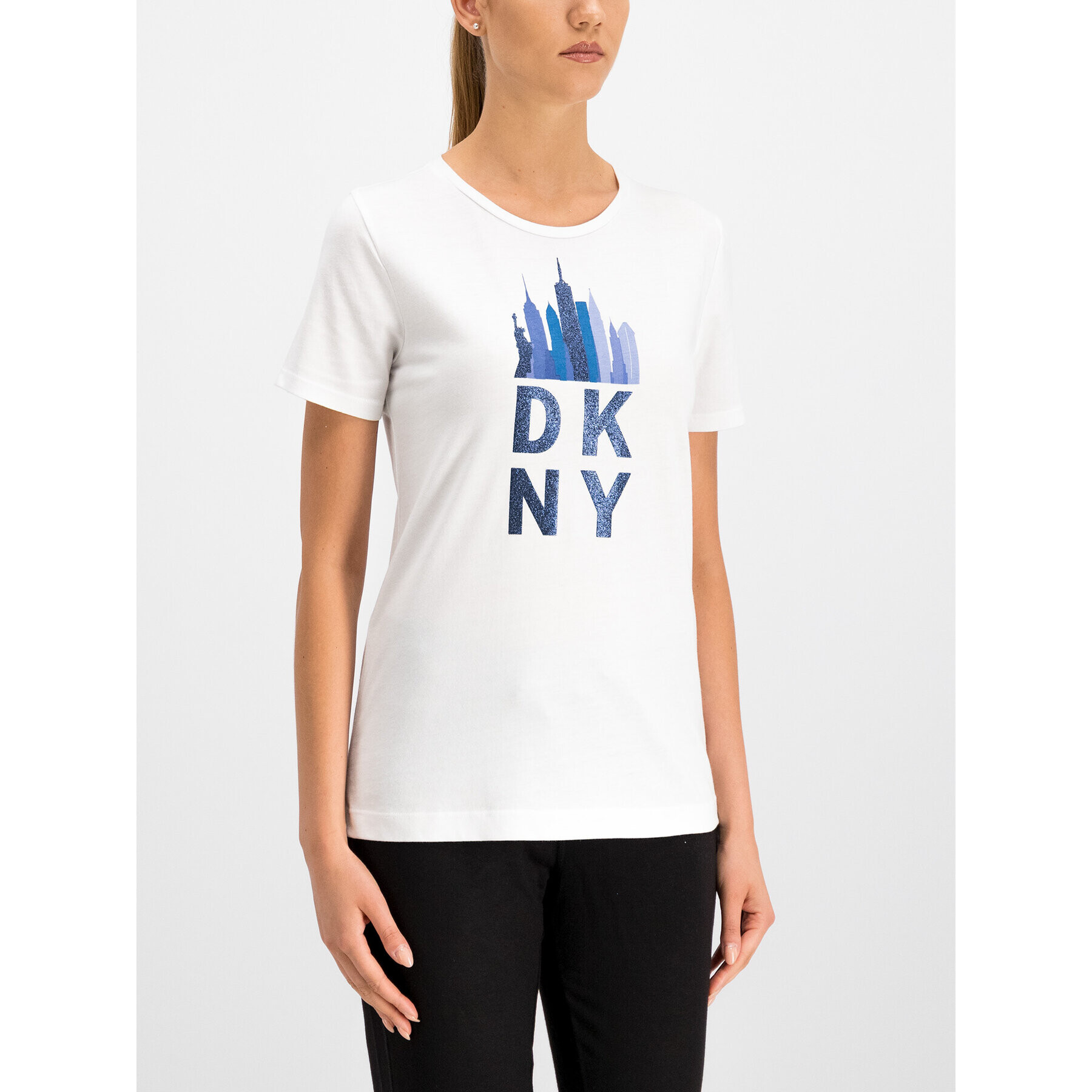 DKNY Тишърт P9CHOAHK Бял Oversize - Pepit.bg