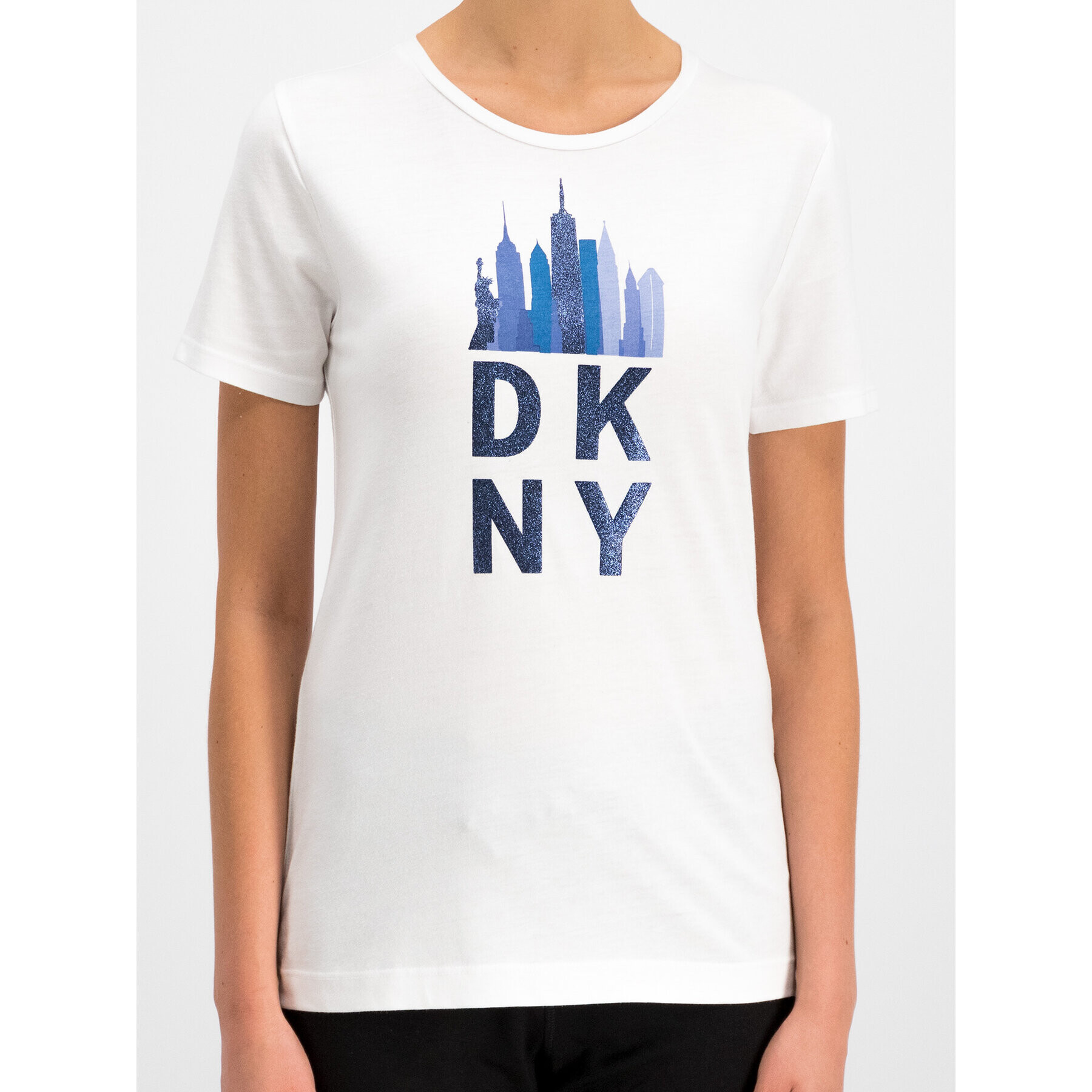 DKNY Тишърт P9CHOAHK Бял Oversize - Pepit.bg