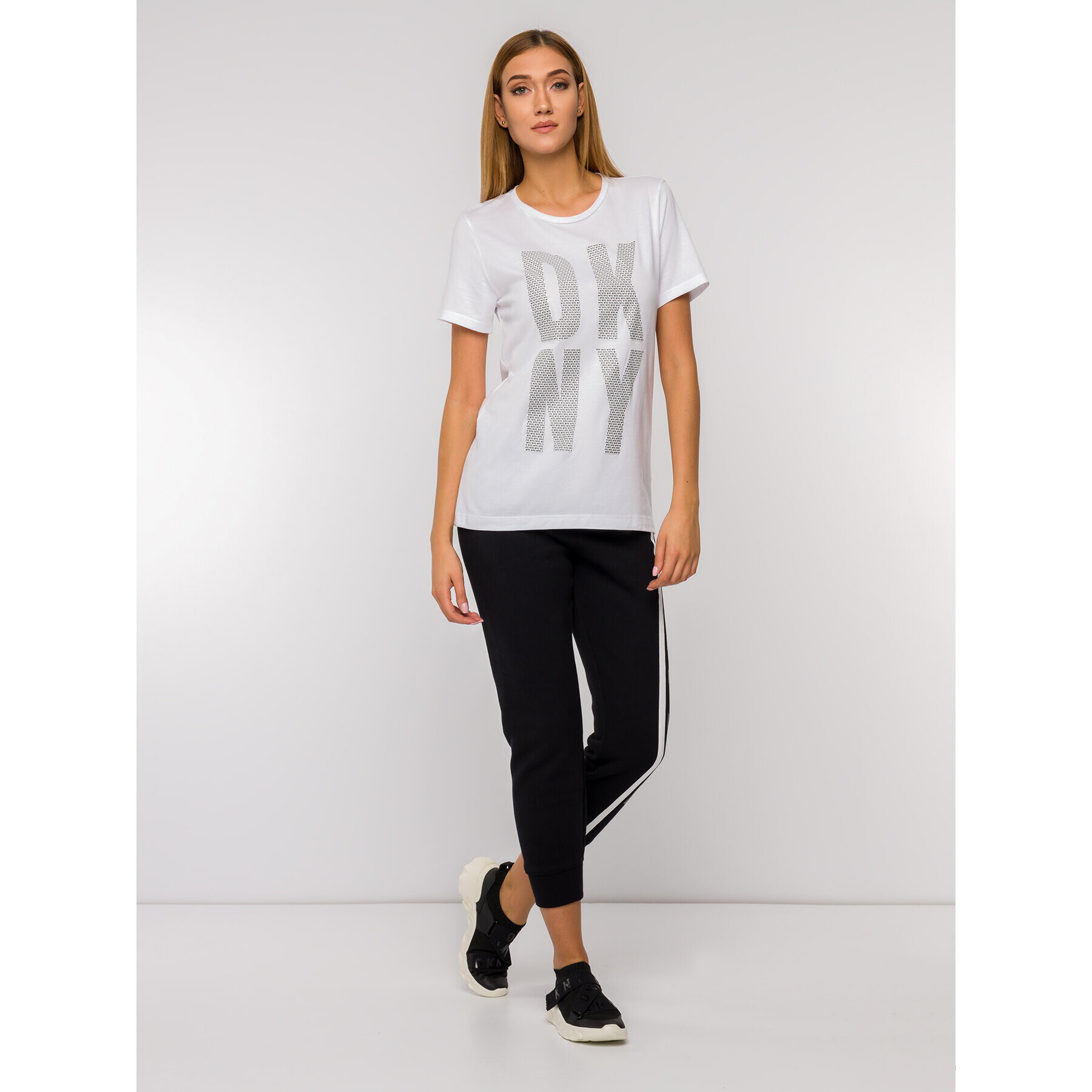 DKNY Тишърт P9GH6CNA Бял Regular Fit - Pepit.bg