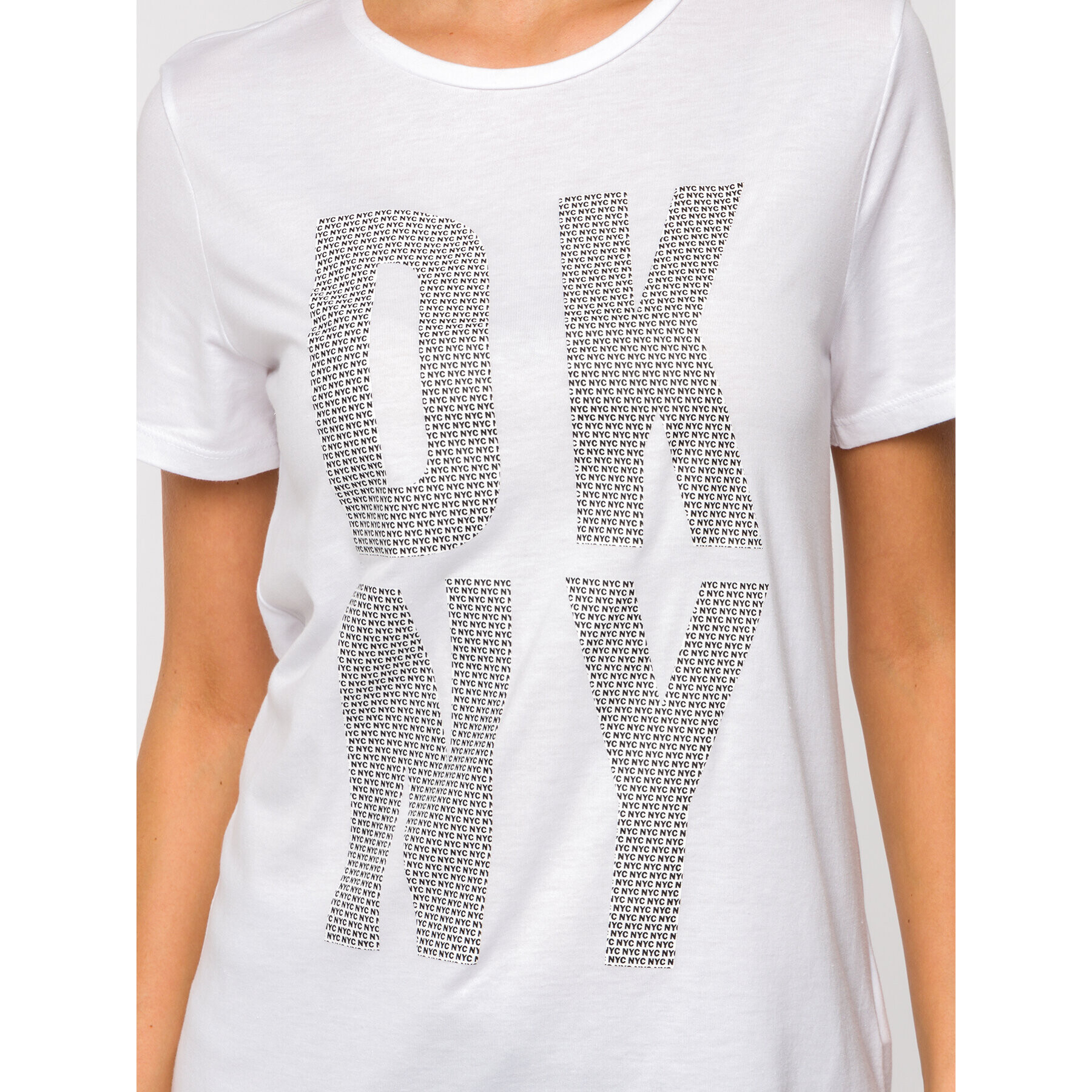 DKNY Тишърт P9GH6CNA Бял Regular Fit - Pepit.bg