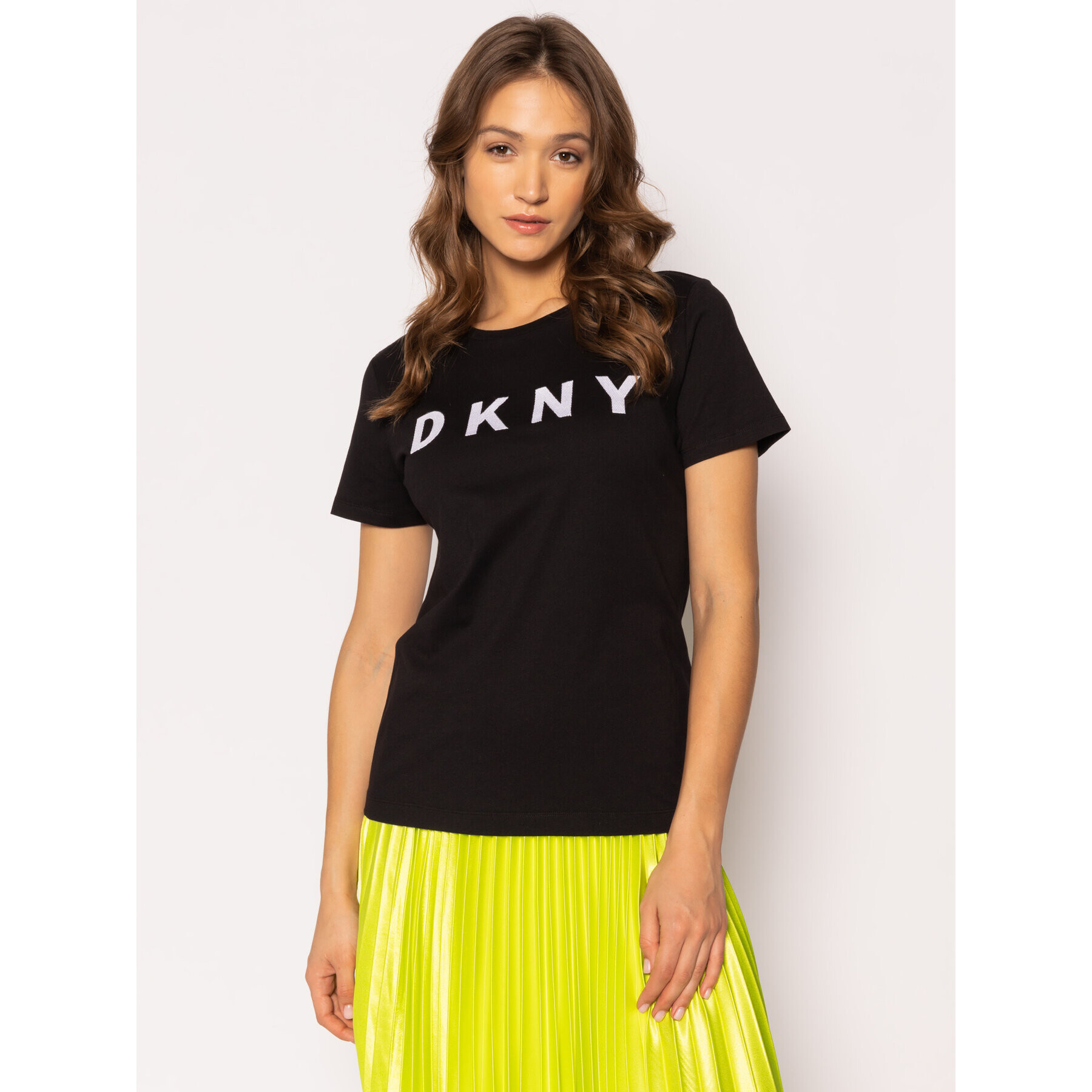 DKNY Тишърт W3276CNA Черен Regular Fit - Pepit.bg