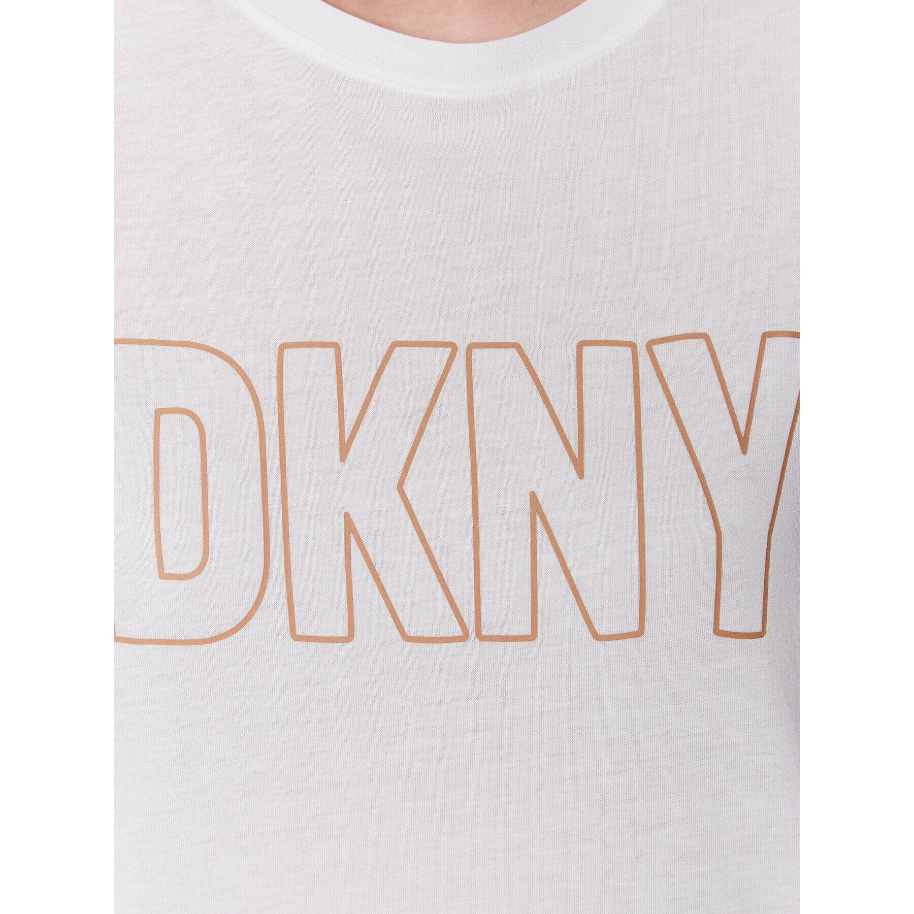 DKNY Тишърт YI2222654 Бял Relaxed Fit - Pepit.bg