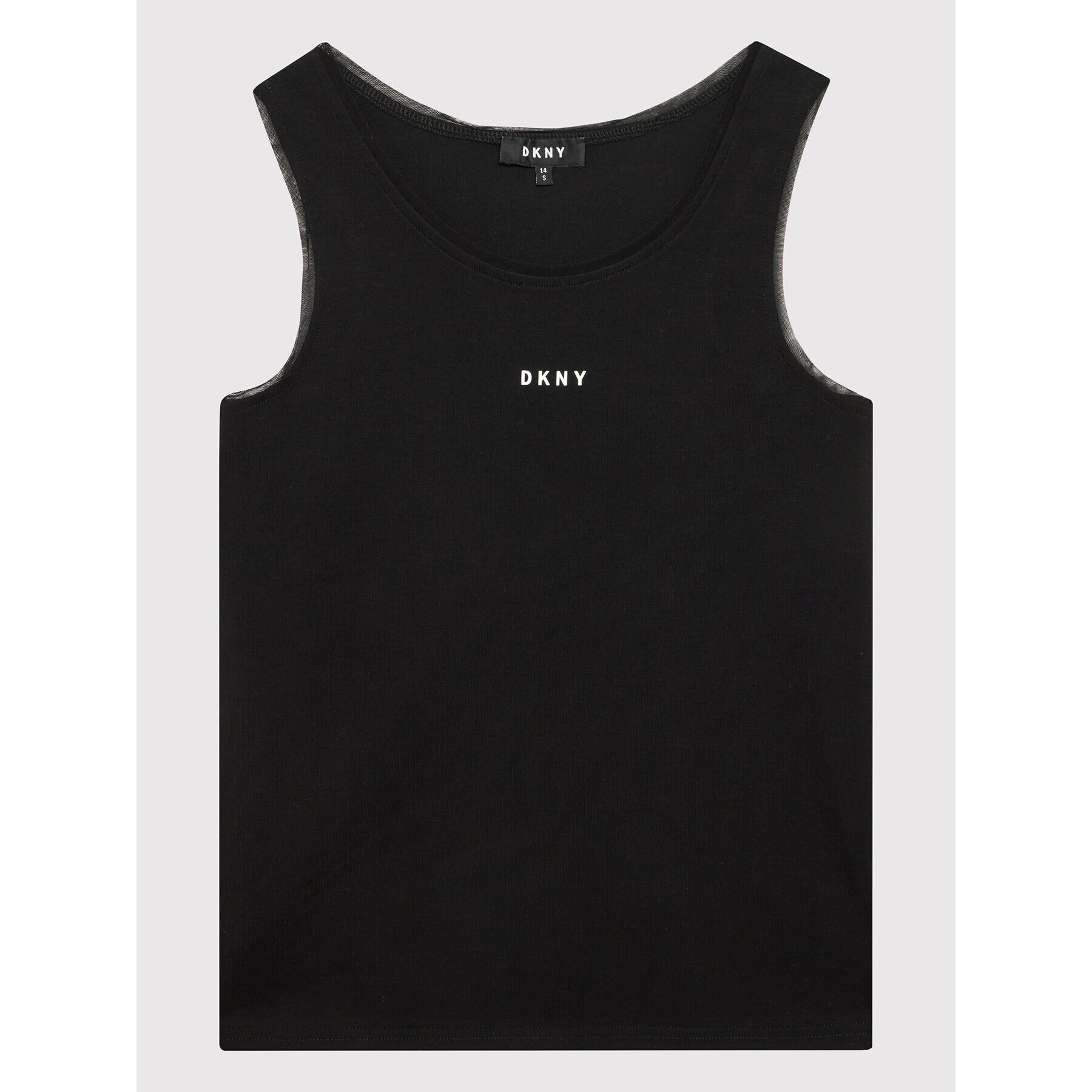 DKNY топ D35R98 M Черен Regular Fit - Pepit.bg