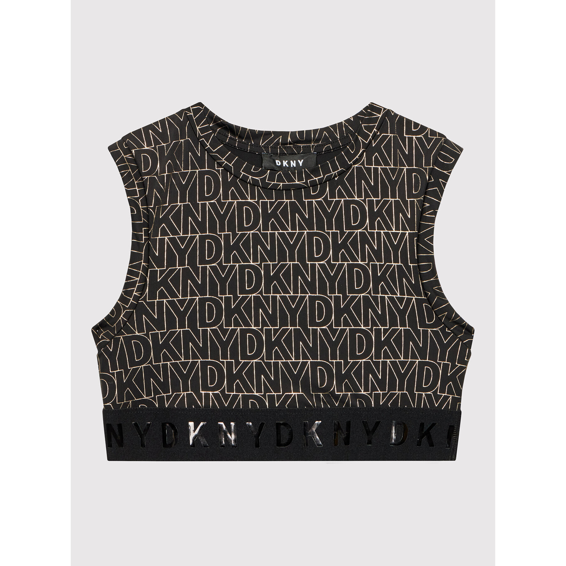 DKNY топ D35S25 M Черен Regular Fit - Pepit.bg