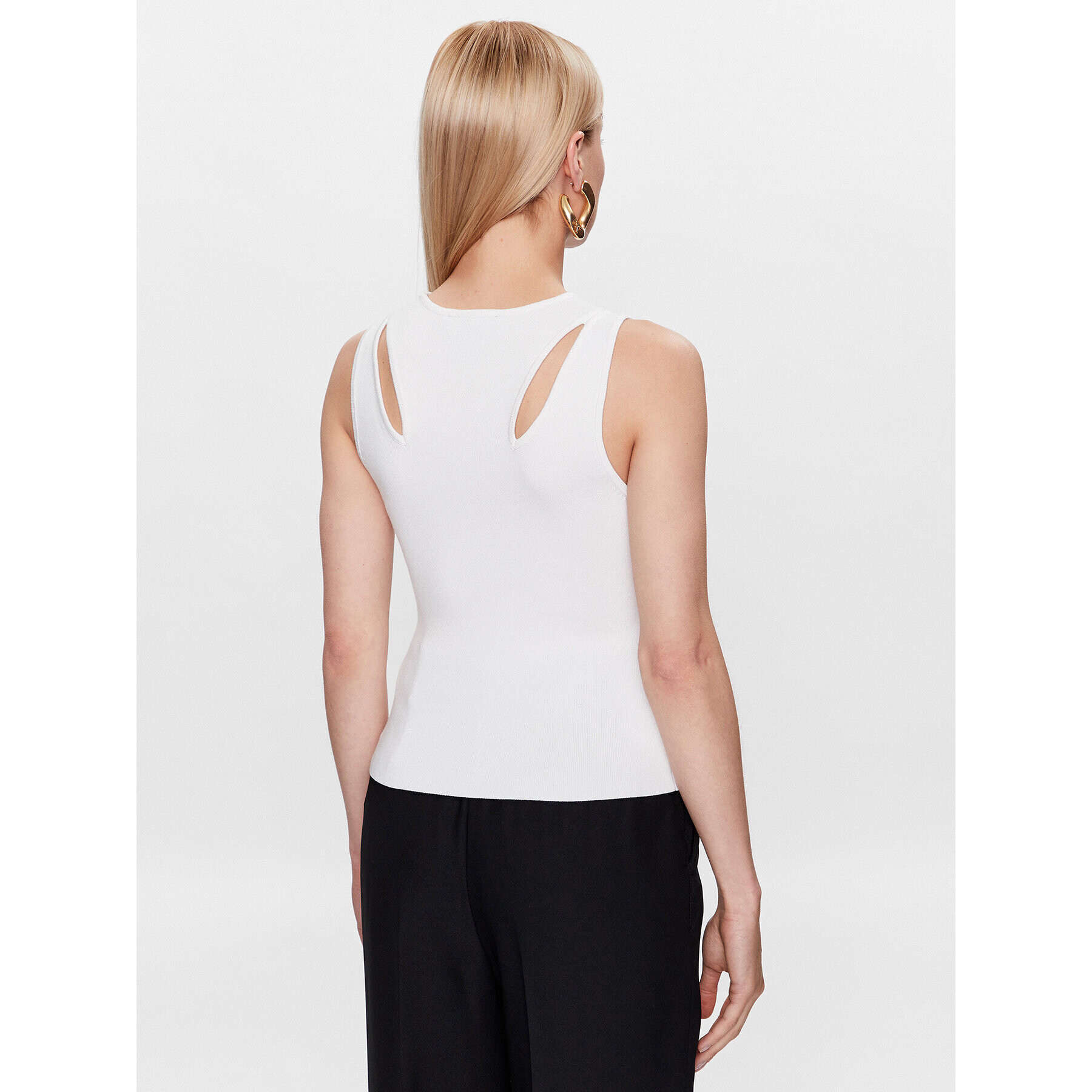 DKNY топ P3BSAH25 Бял Slim Fit - Pepit.bg