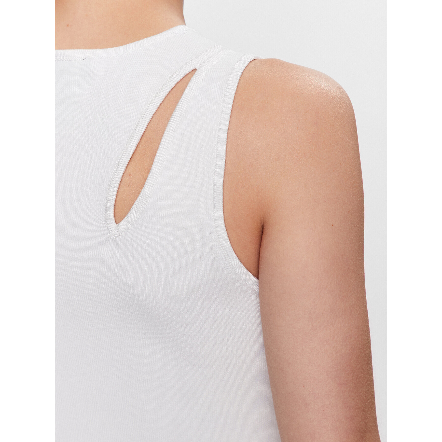 DKNY топ P3BSAH25 Бял Slim Fit - Pepit.bg