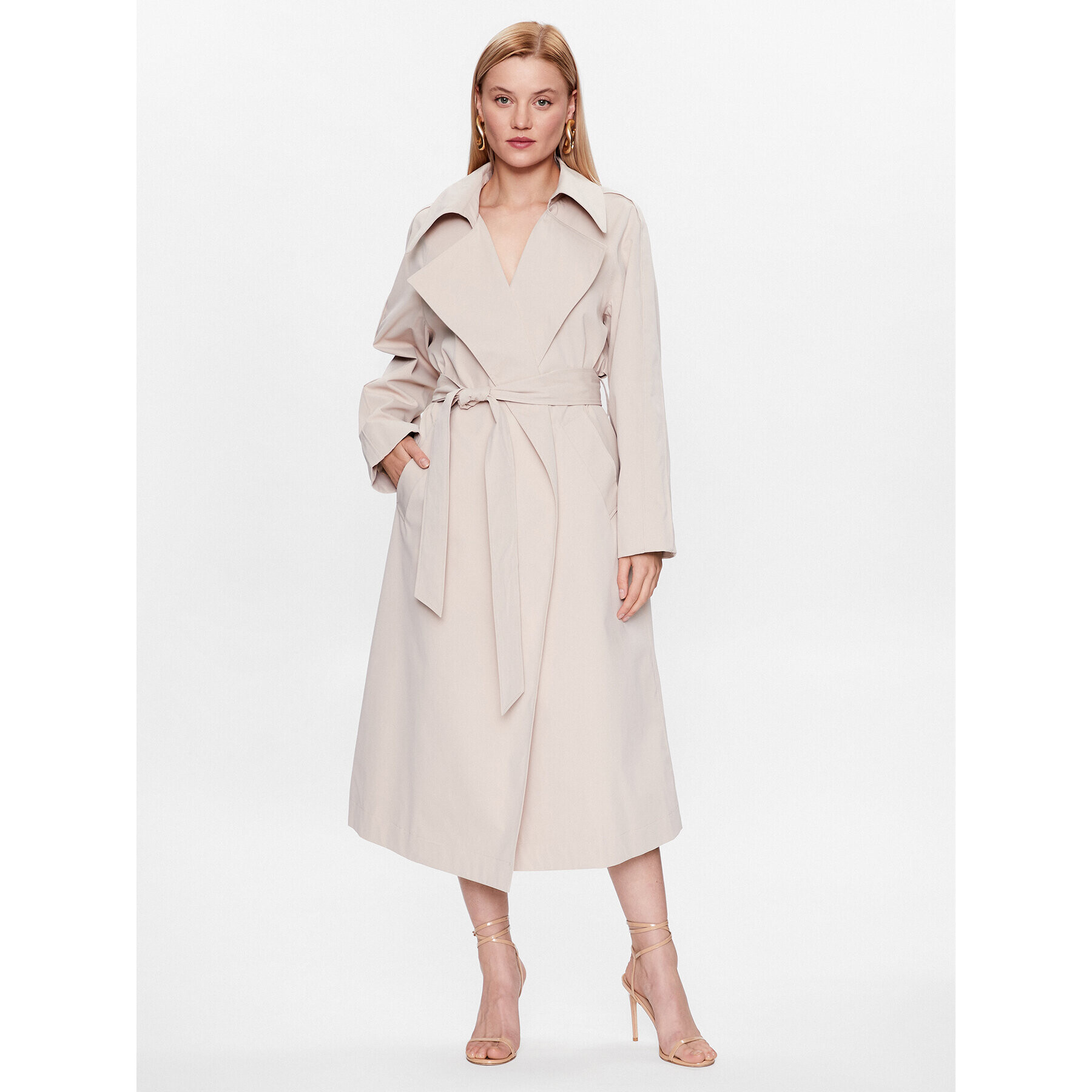 DKNY Тренч P3AJT6DD Бежов Regular Fit - Pepit.bg