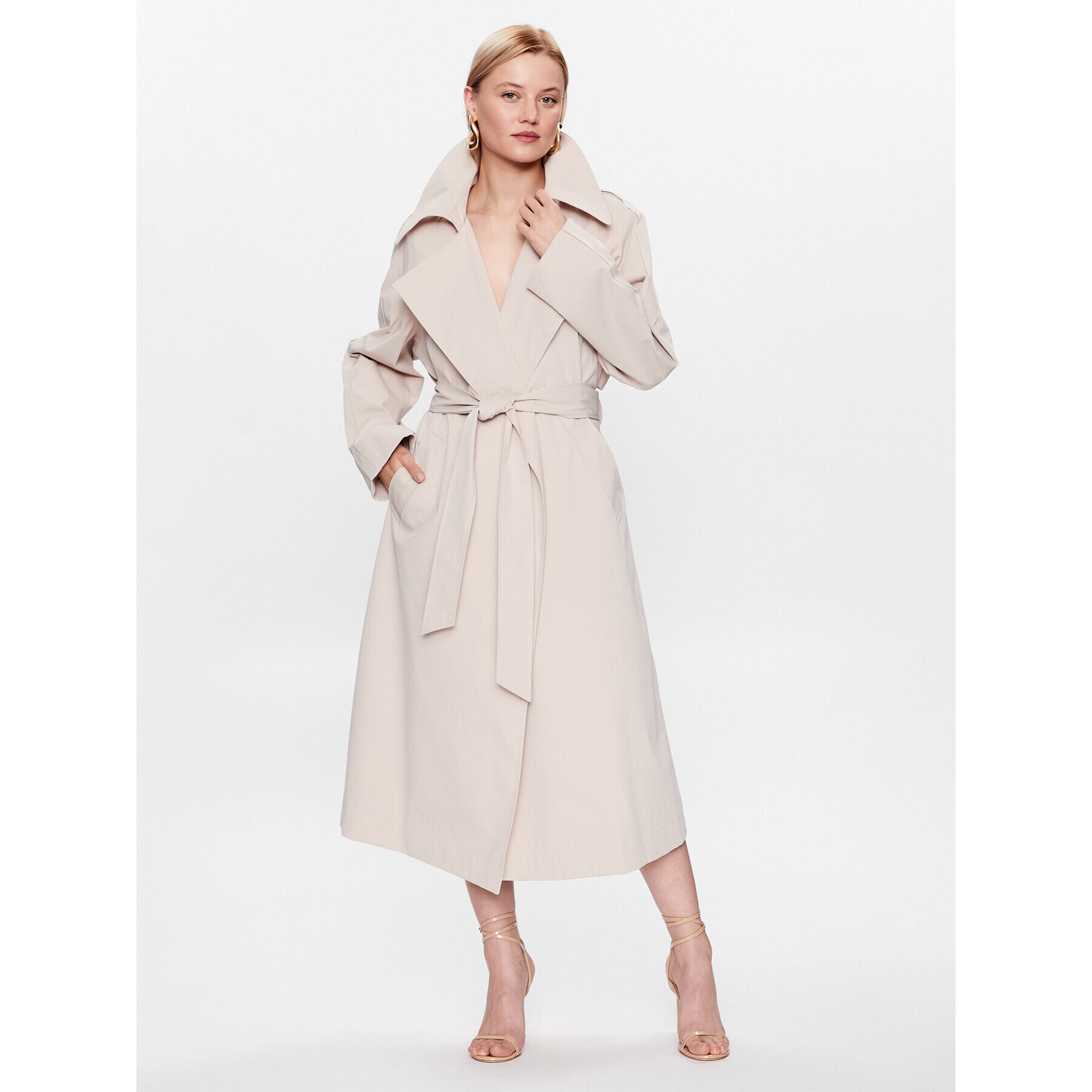 DKNY Тренч P3AJT6DD Бежов Regular Fit - Pepit.bg