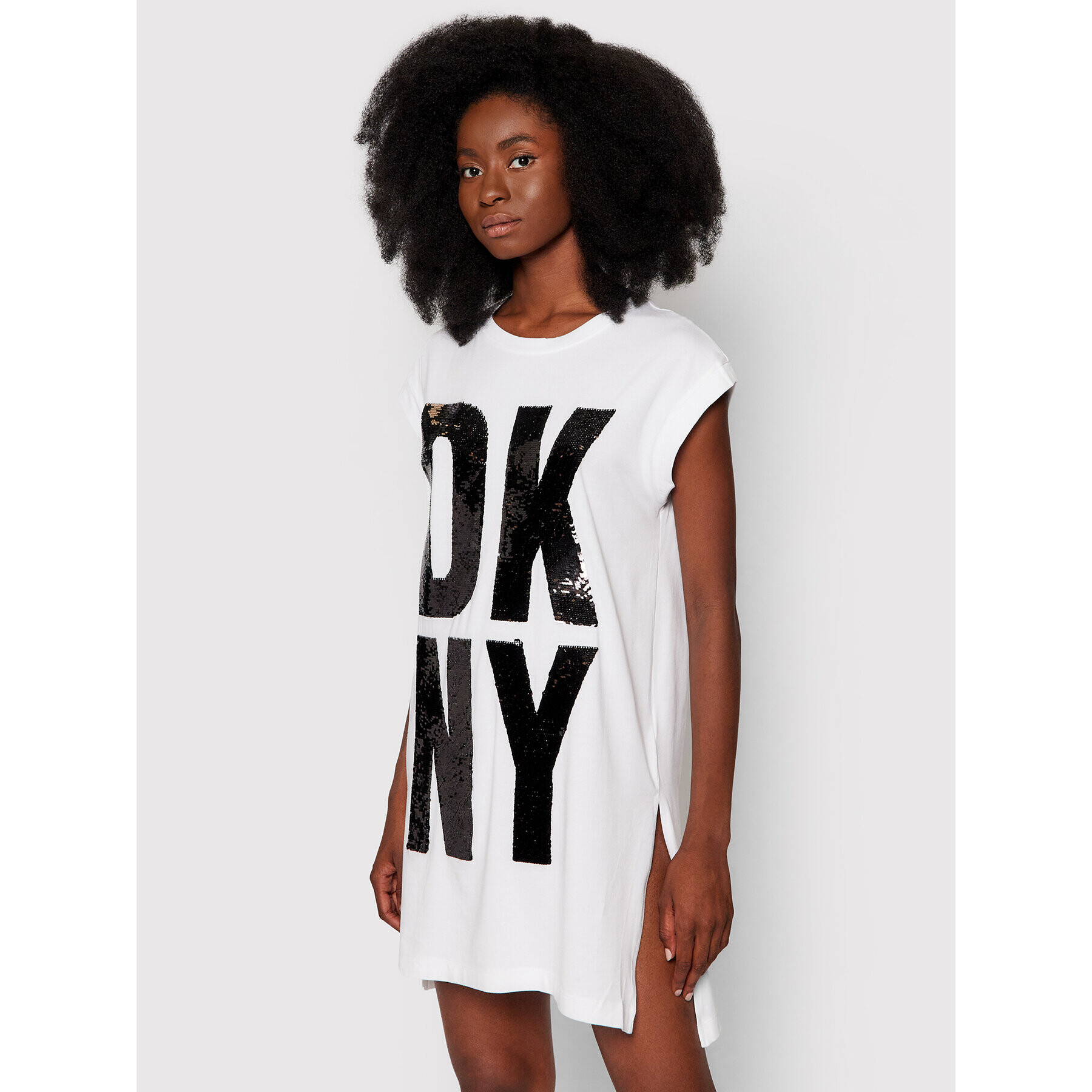 DKNY Туника P1DTDB2M Бял Regular Fit - Pepit.bg