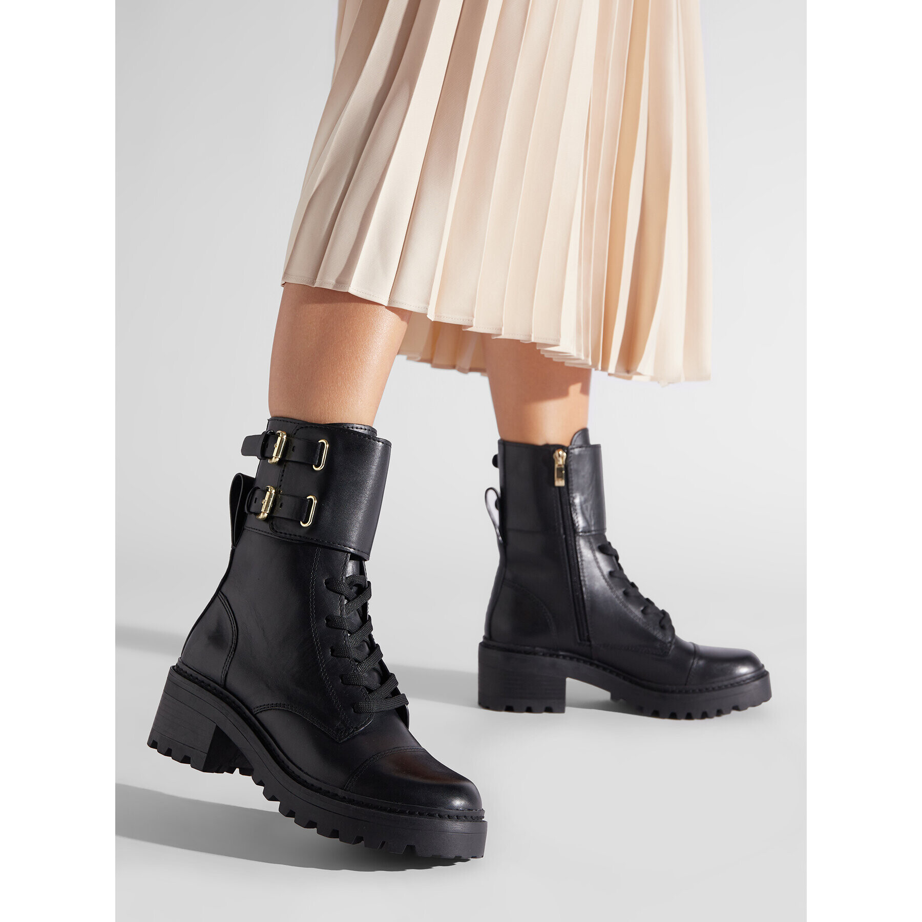DKNY Туристически oбувки Bart K3052117 Черен - Pepit.bg
