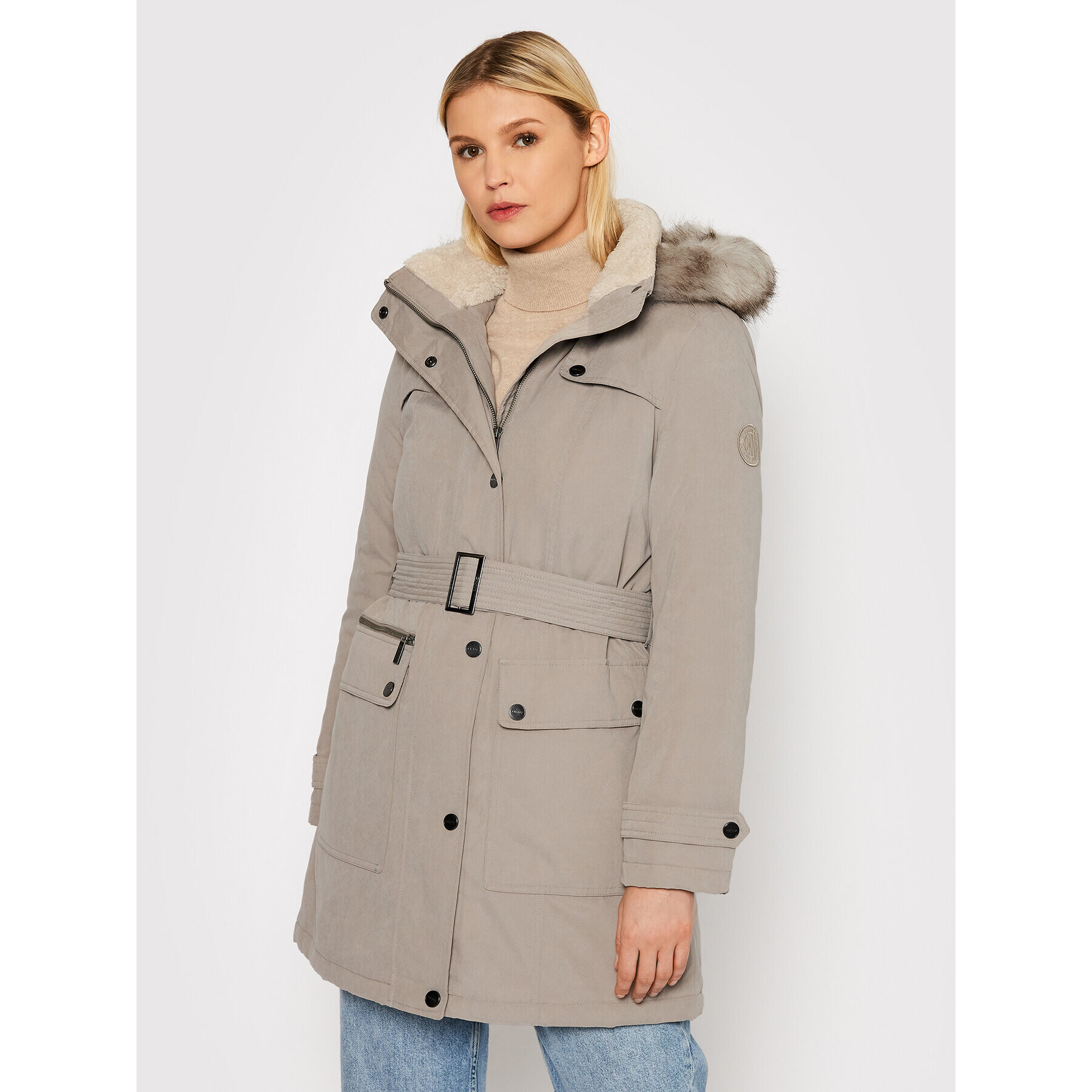 DKNY Зимно яке DL1MPA26 Сив Regular Fit - Pepit.bg
