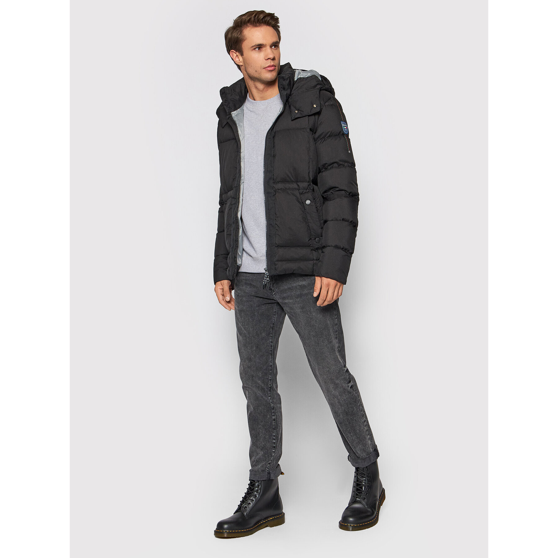 Dolomite Пухено яке Fitzroy 285504-1376 Черен Regular Fit - Pepit.bg