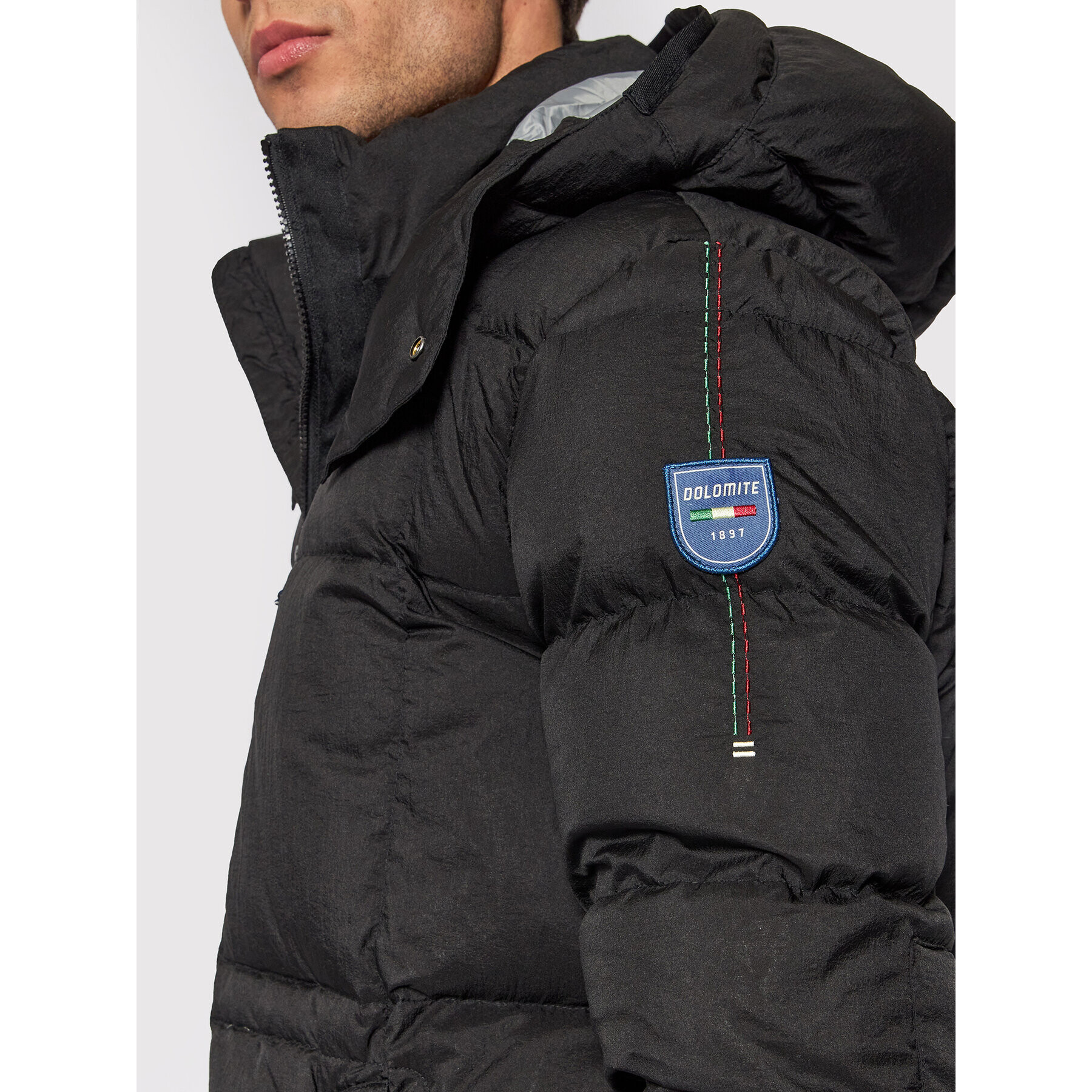 Dolomite Пухено яке Fitzroy 285504-1376 Черен Regular Fit - Pepit.bg