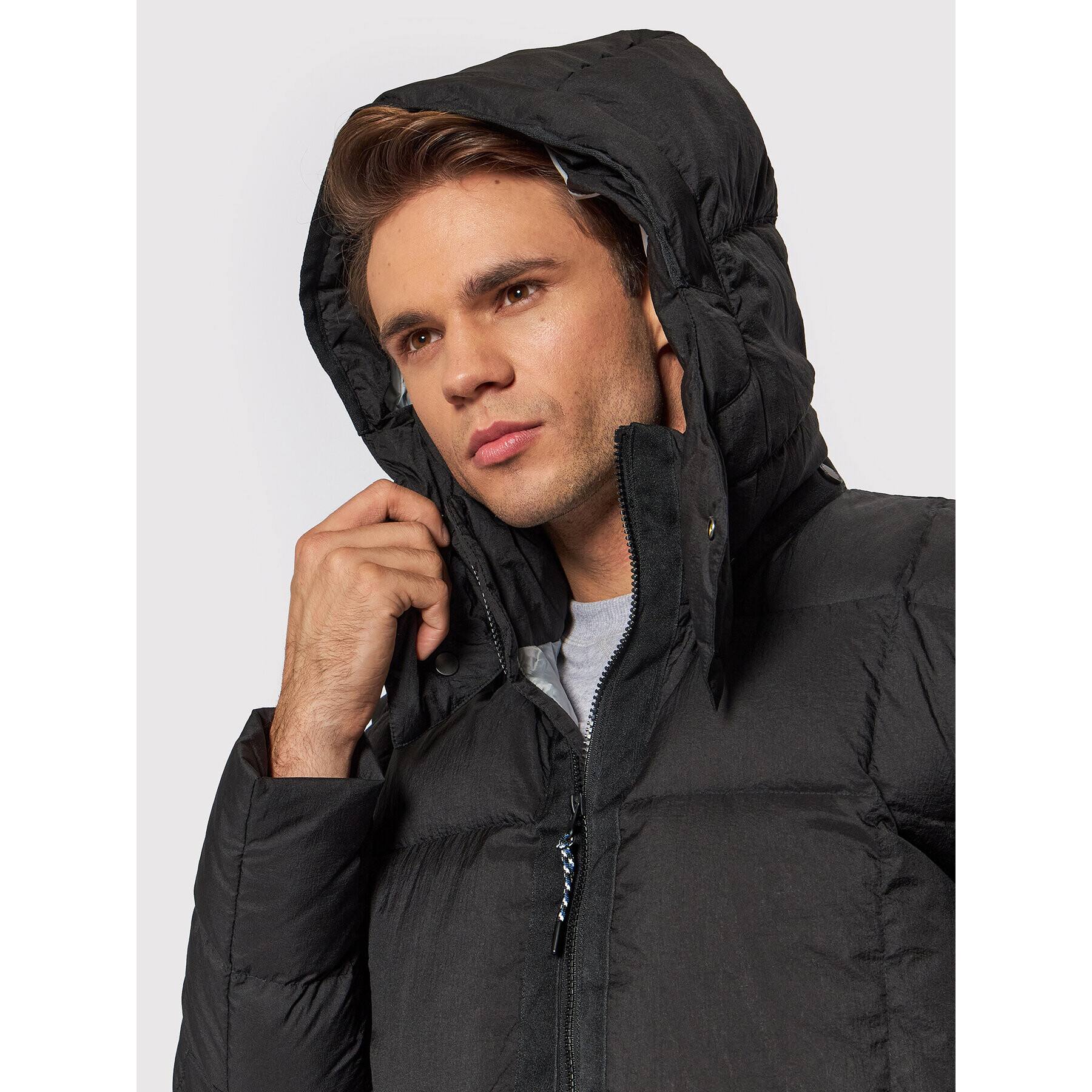 Dolomite Пухено яке Fitzroy 285504-1376 Черен Regular Fit - Pepit.bg