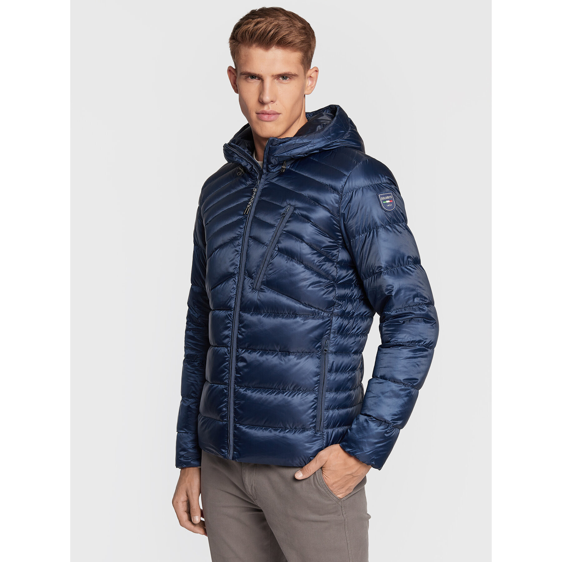 Dolomite Пухено яке Corvara 285513-1380 Тъмносин Regular Fit - Pepit.bg
