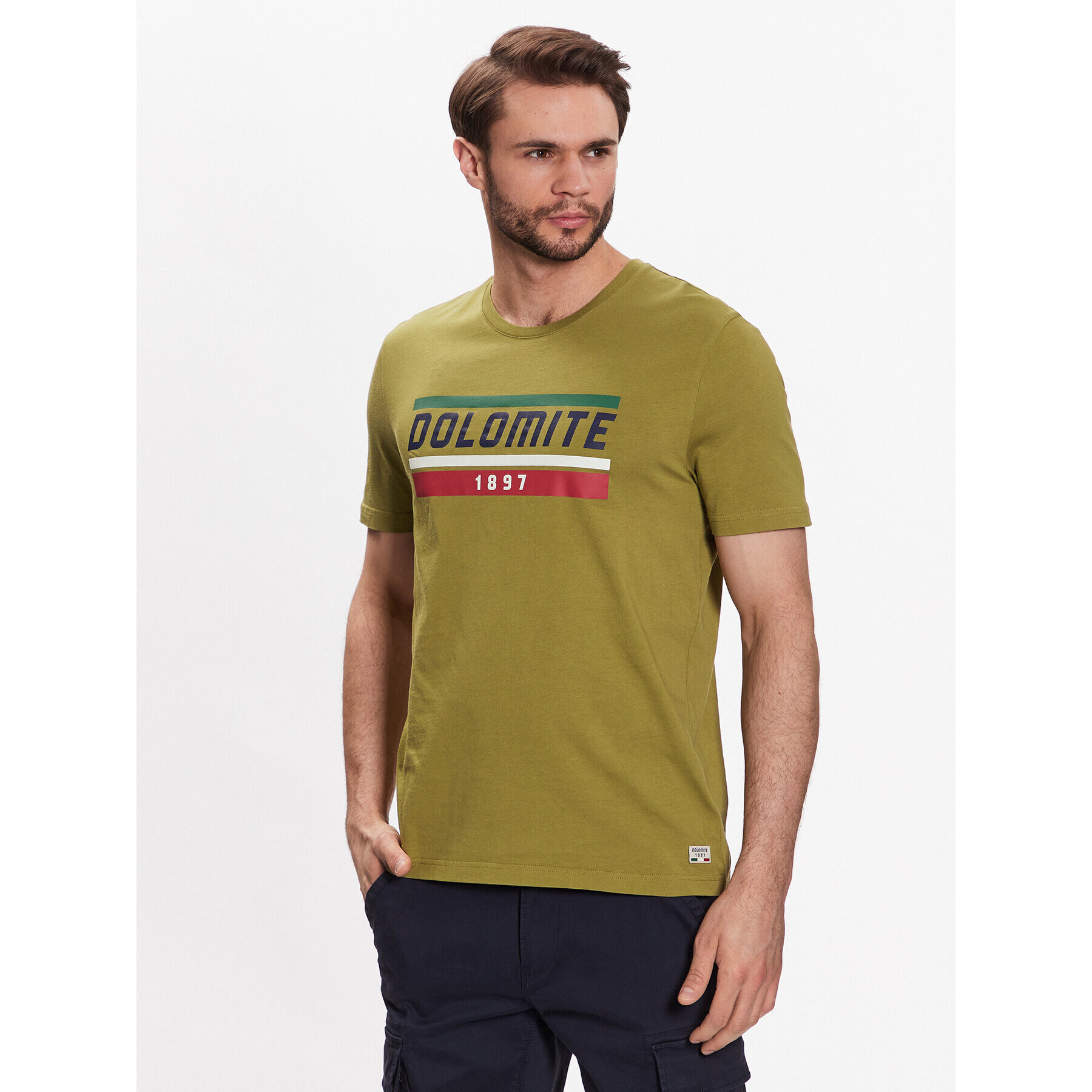 Dolomite Тишърт 289177-1406 Каки Regular Fit - Pepit.bg