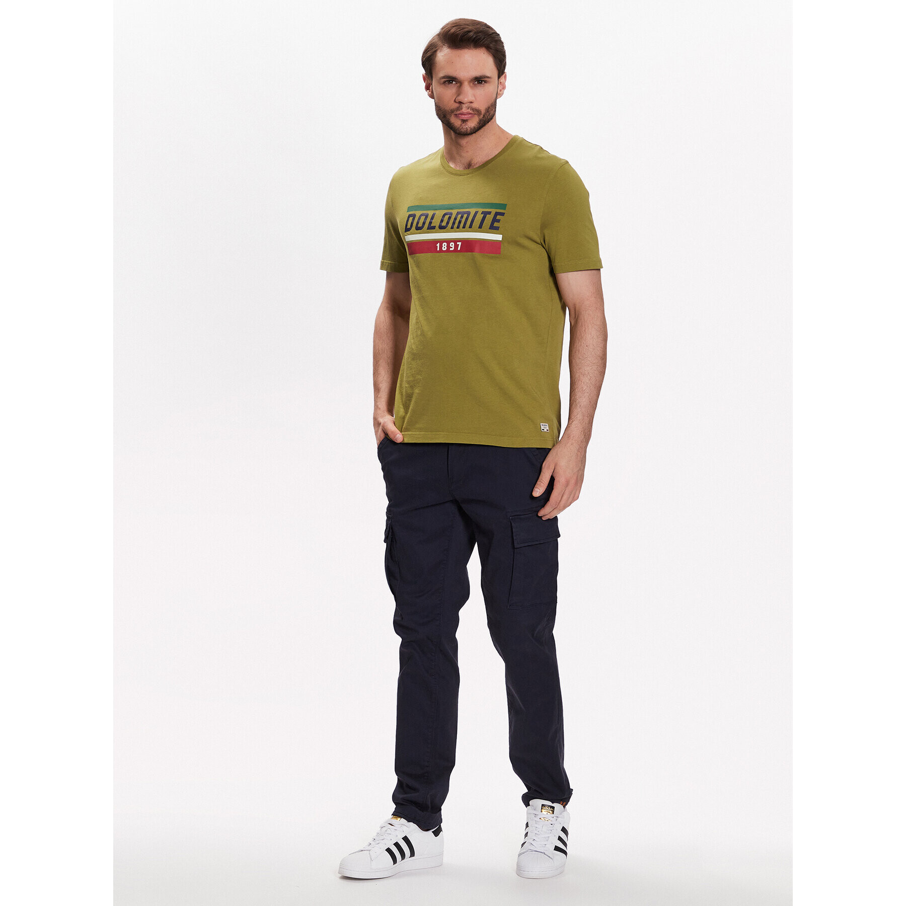 Dolomite Тишърт 289177-1406 Каки Regular Fit - Pepit.bg