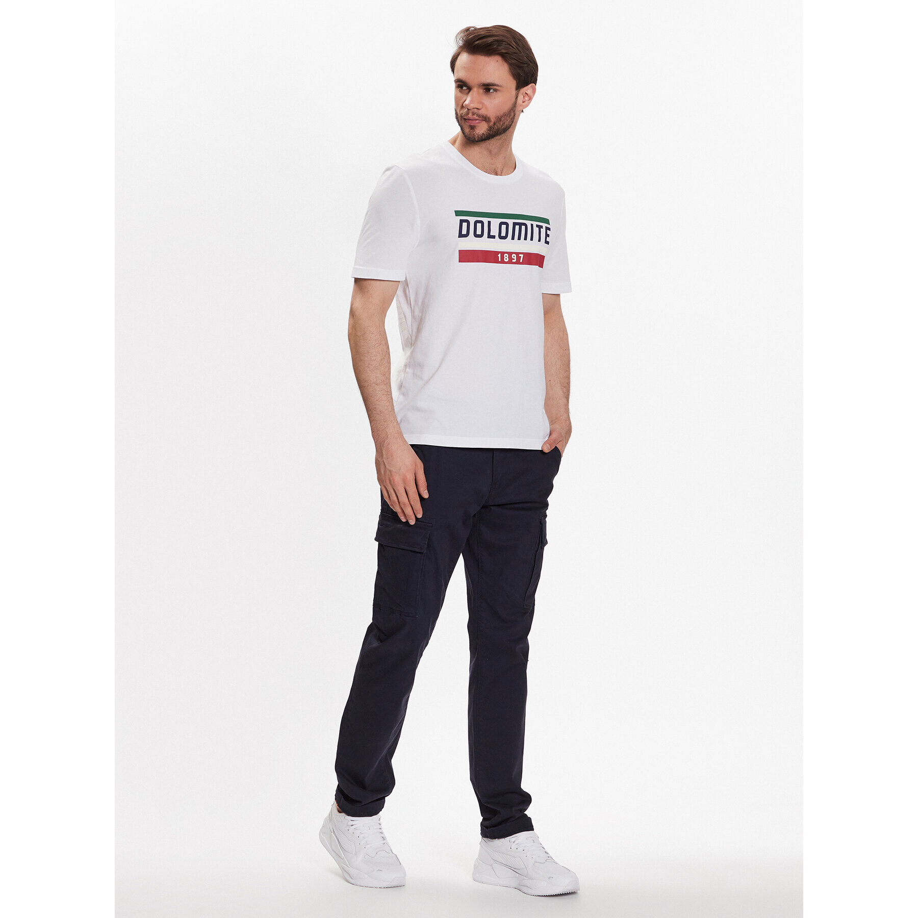 Dolomite Тишърт 289177-748 Бял Regular Fit - Pepit.bg