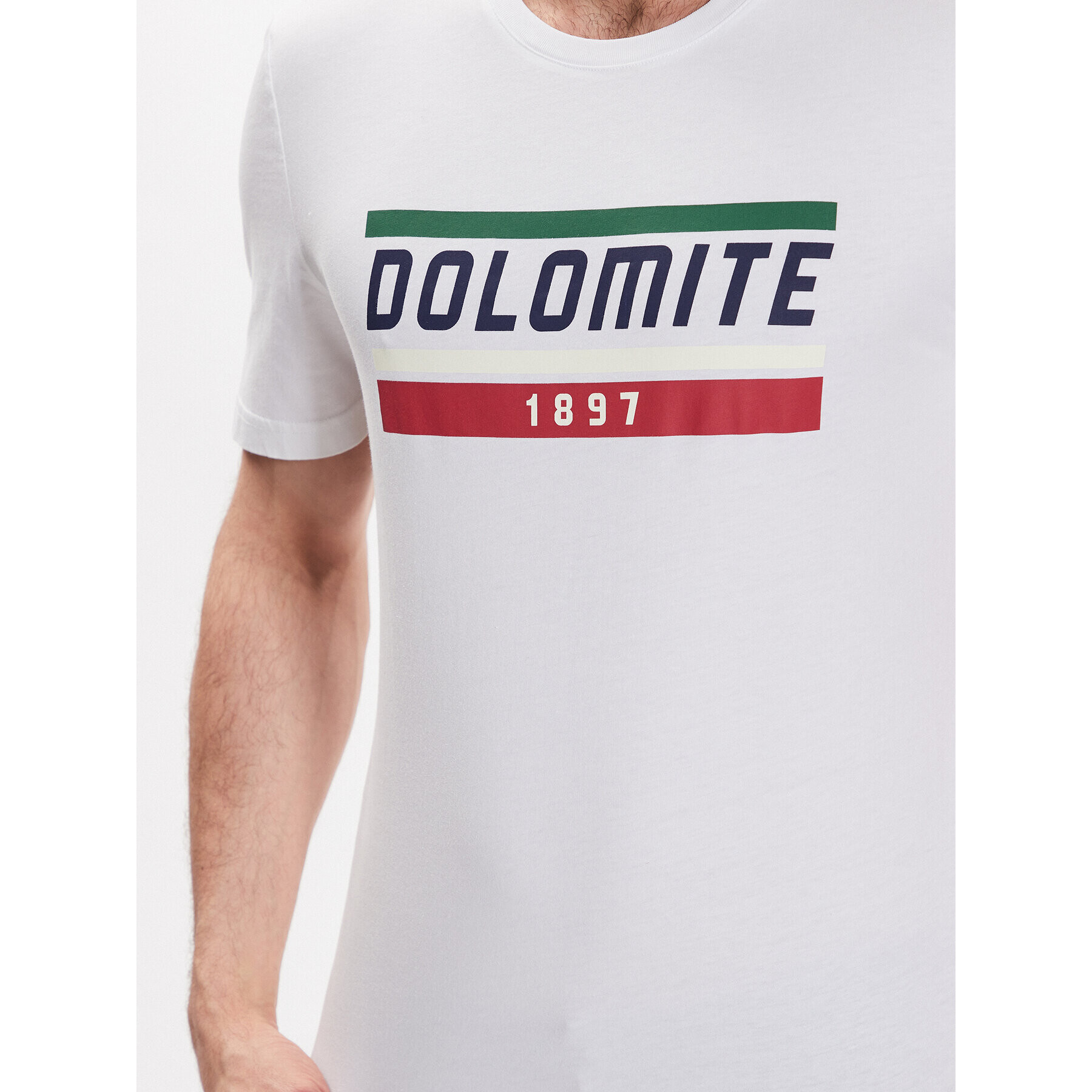 Dolomite Тишърт 289177-748 Бял Regular Fit - Pepit.bg