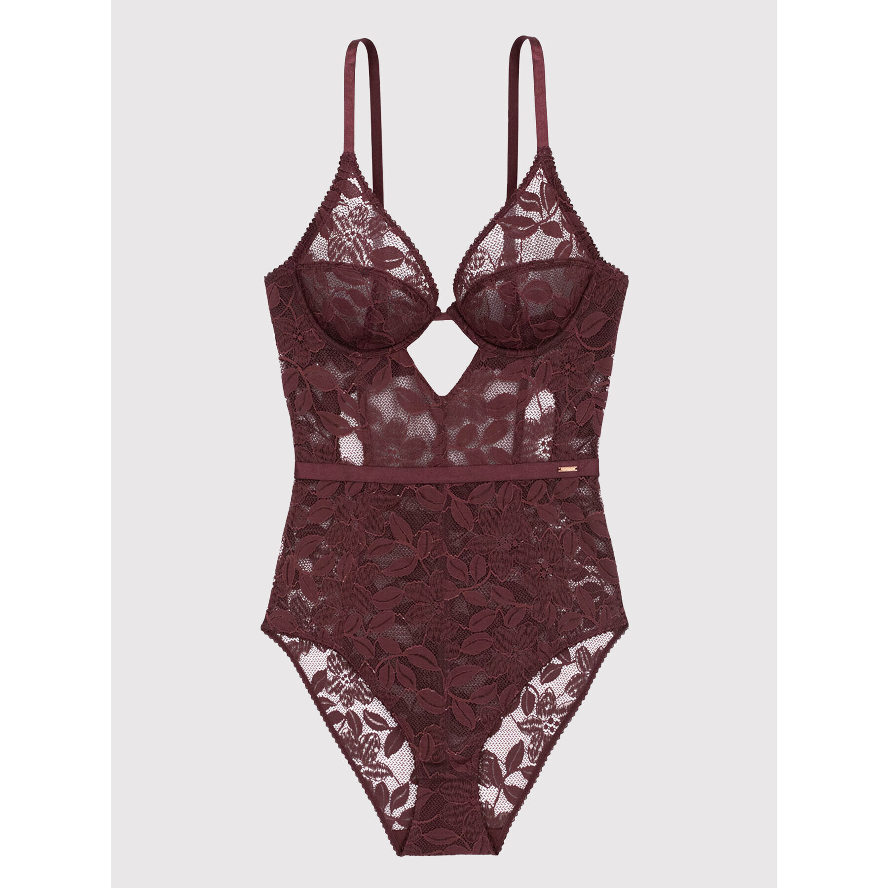 Dorina Боди Daphne D001578LA078 Бордо Slim Fit - Pepit.bg