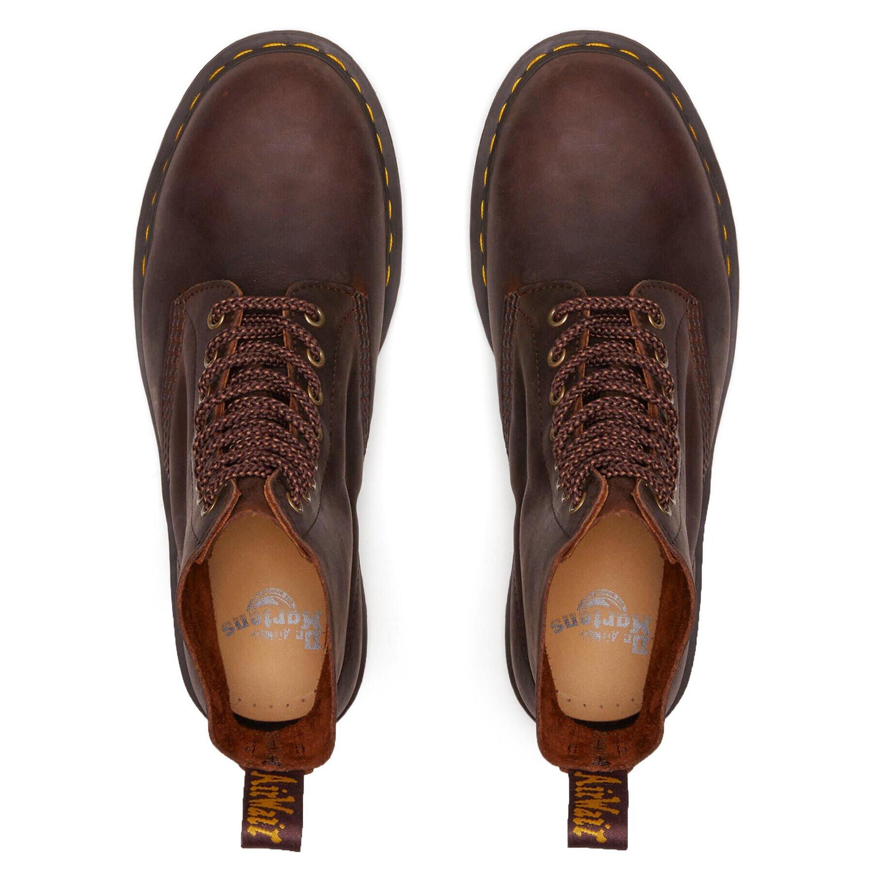 Dr. Martens Кубинки 1460 Pascal Waxed Full Grain Кафяв - Pepit.bg