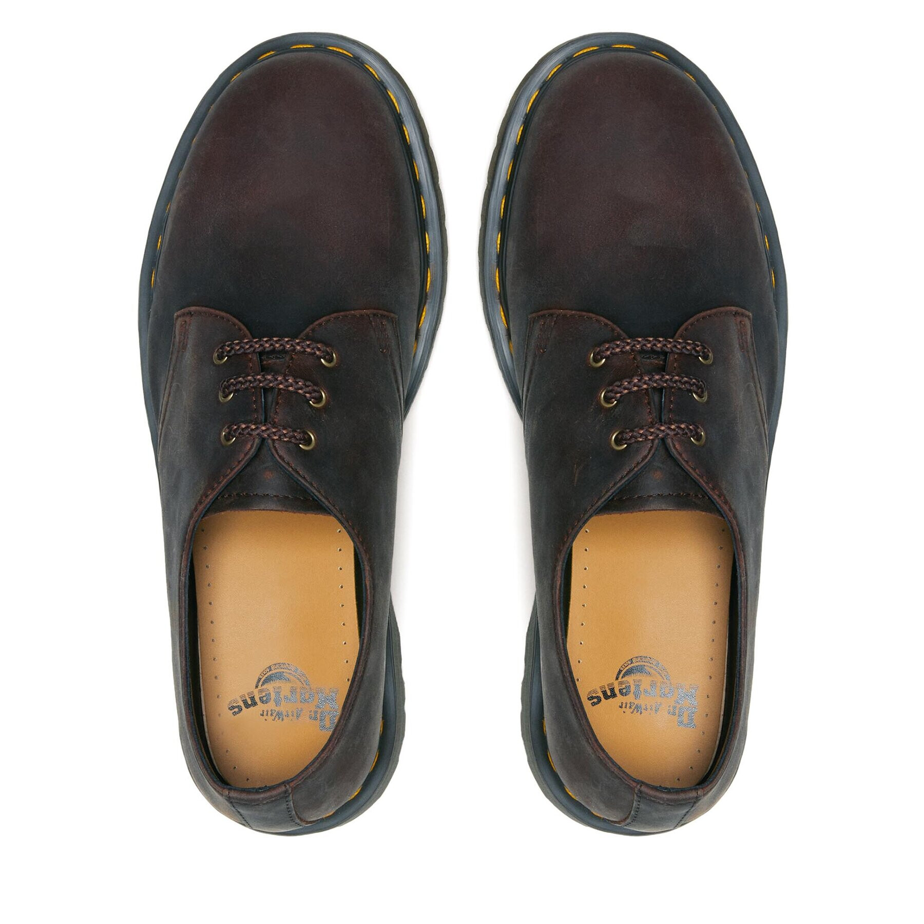 Dr. Martens Кубинки 1461 Waxed Кафяв - Pepit.bg
