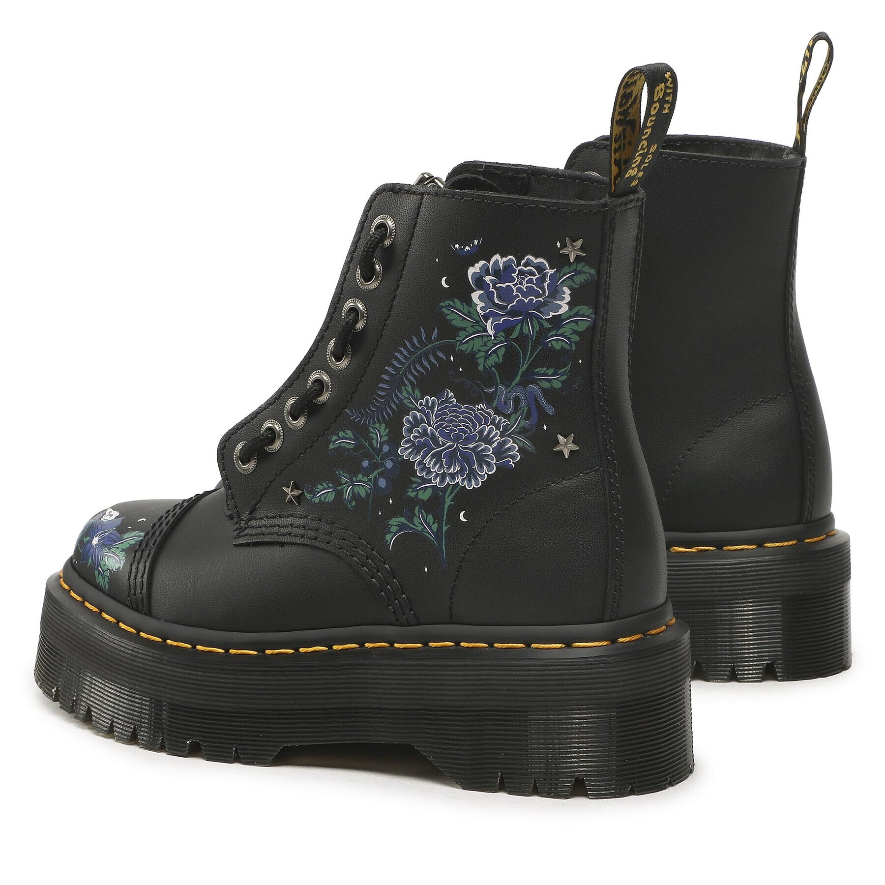 Dr. Martens Кубинки Sinclair Floral 27734001 Черен - Pepit.bg