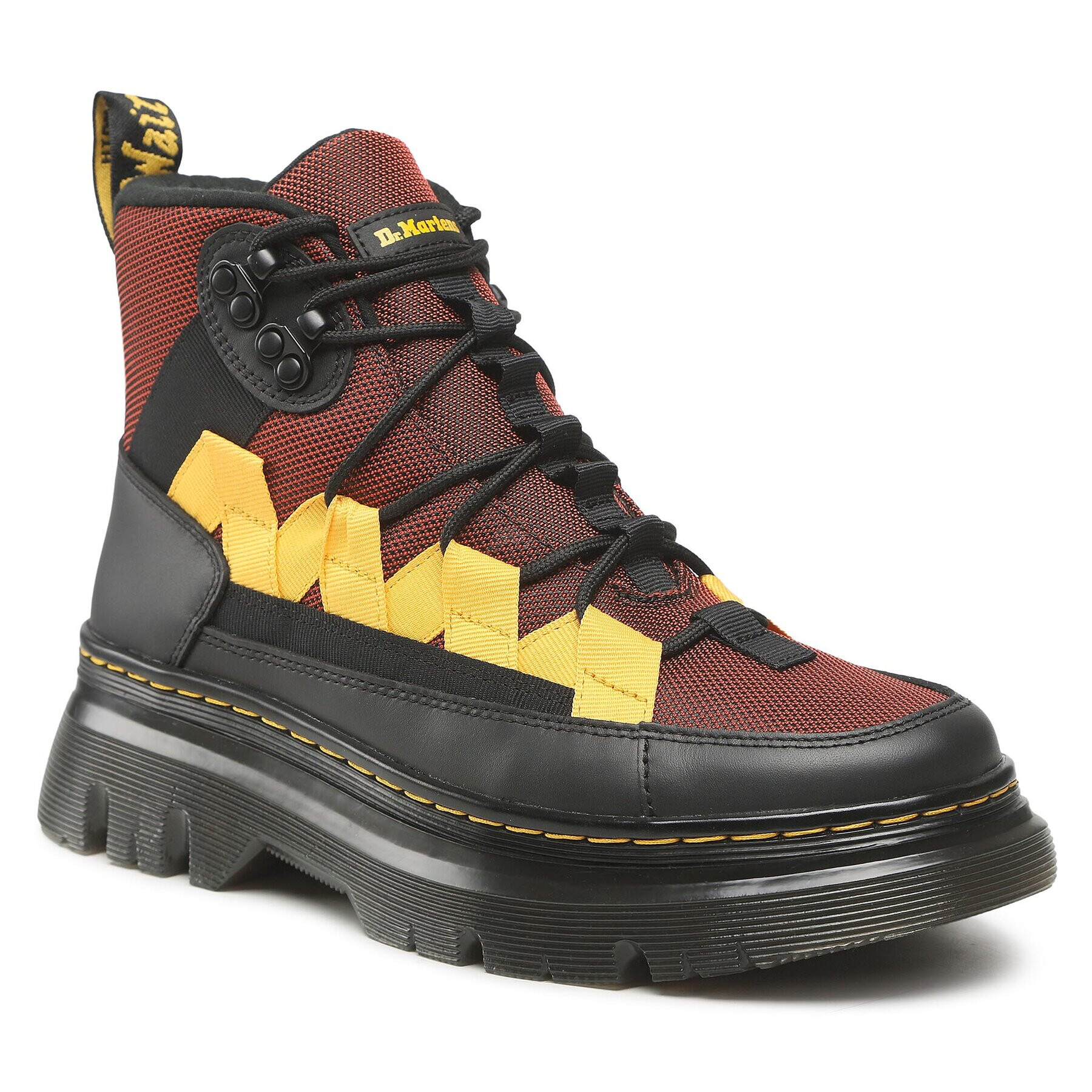 Dr. Martens Туристически oбувки Boury 27864001 Червен - Pepit.bg