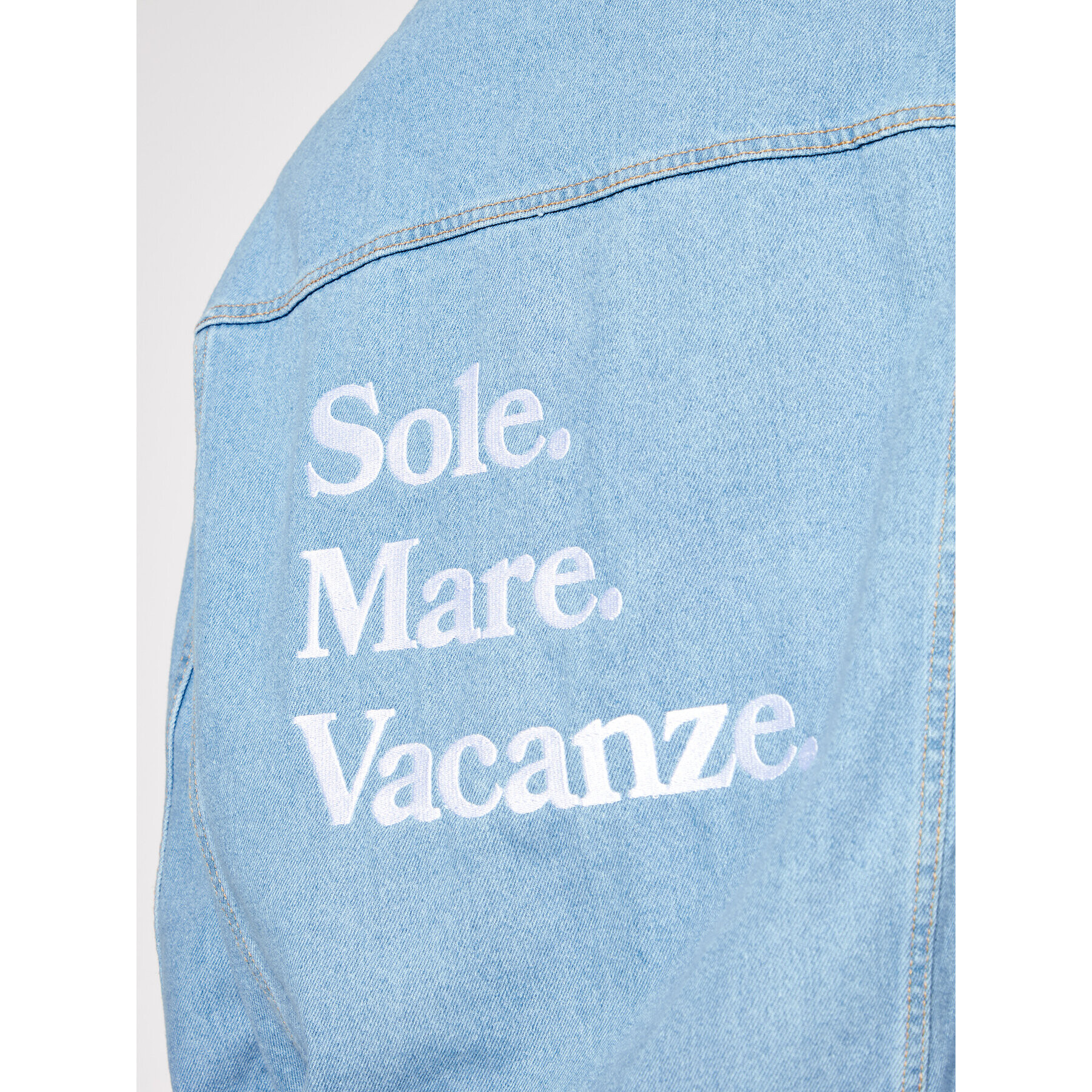 Drivemebikini Дънково яке Sole Mare Vacanze 2019-DRV-012_LB Син Oversize - Pepit.bg