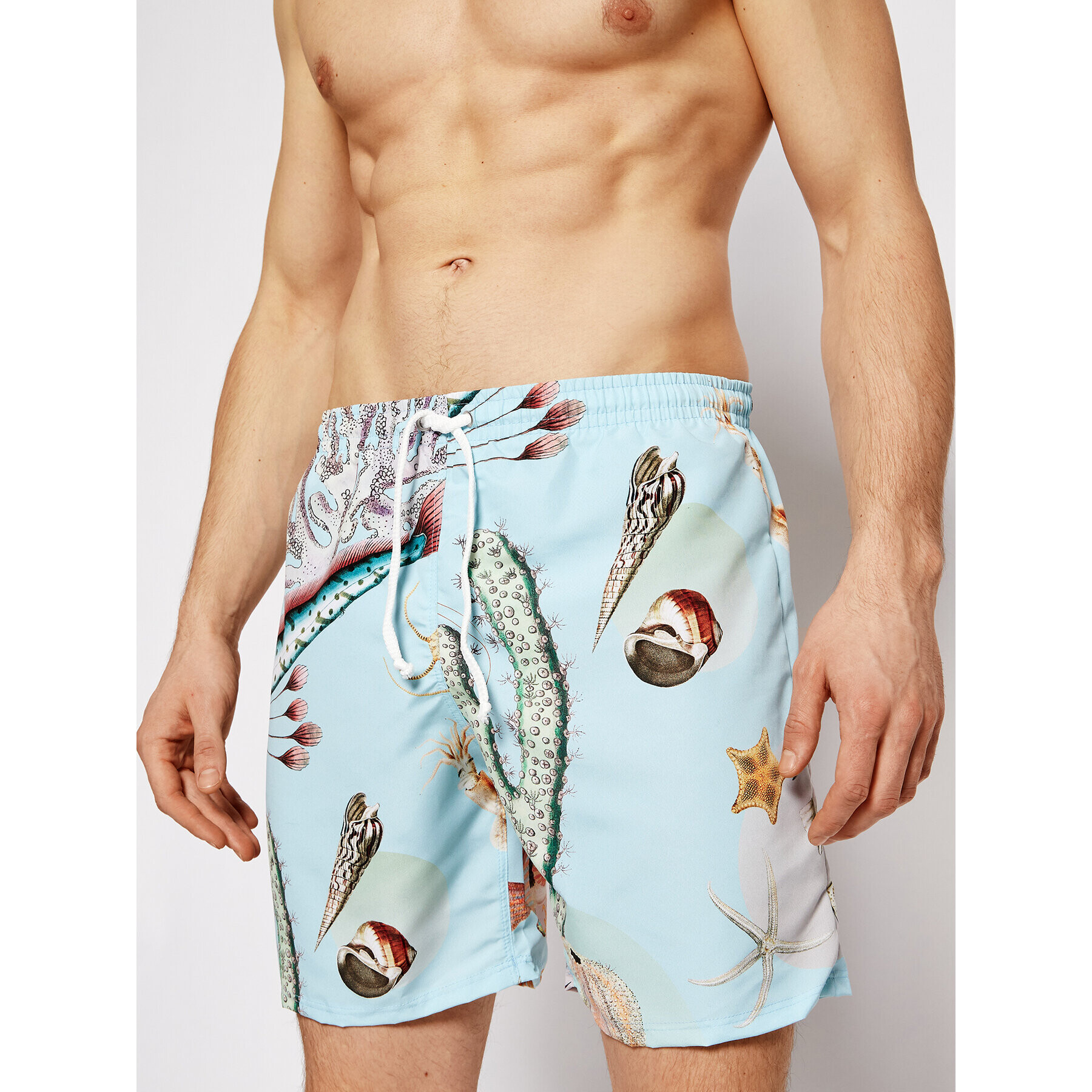 Drivemebikini Плувни шорти Unisex Boardshorts Sealife 2020-DRV-030-AB Син Relaxed Fit - Pepit.bg