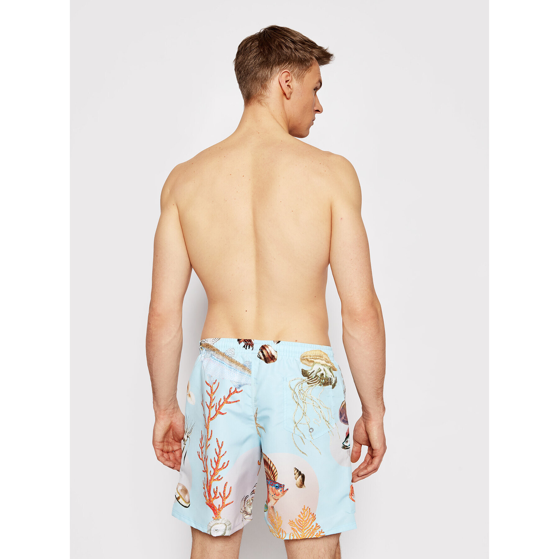 Drivemebikini Плувни шорти Unisex Boardshorts Sealife 2020-DRV-030-AB Син Relaxed Fit - Pepit.bg