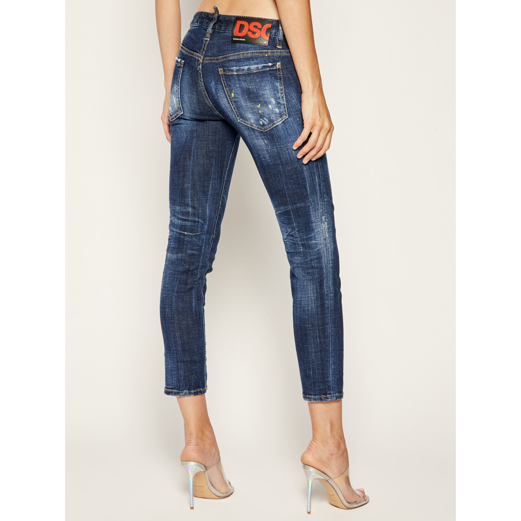 Dsquared2 Дънки Jennifer Cropped S72LB0268 Тъмносин Slim Fit - Pepit.bg