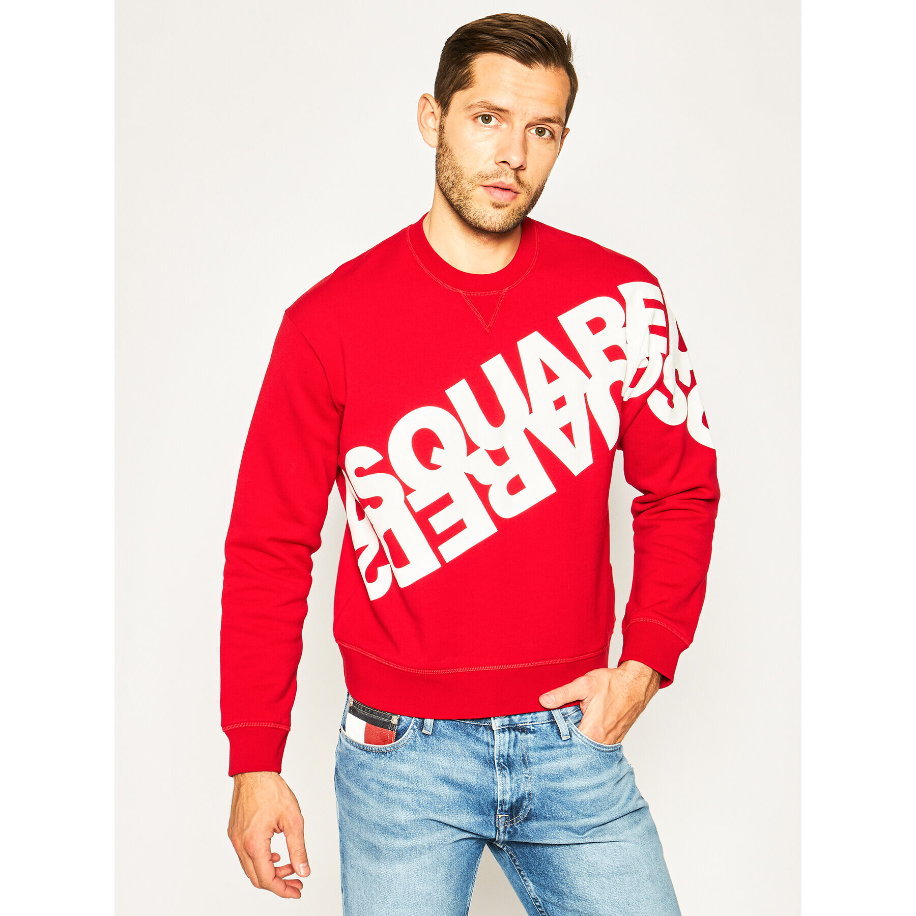 Dsquared2 Суитшърт S75GU0282 Червен Regular Fit - Pepit.bg