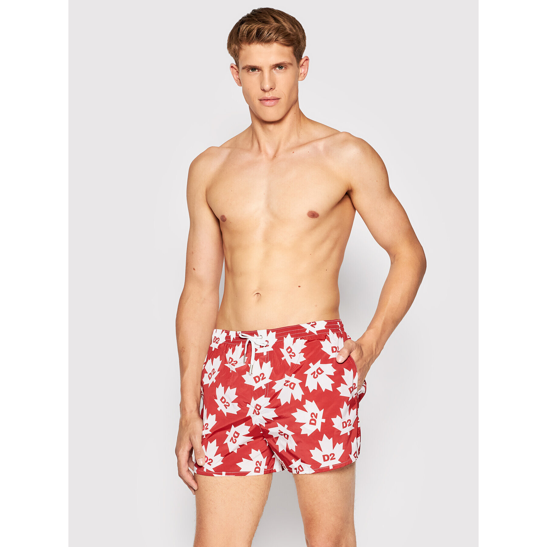 Dsquared2 Underwear Плувни шорти D7B644080.64850 Червен Regular Fit - Pepit.bg