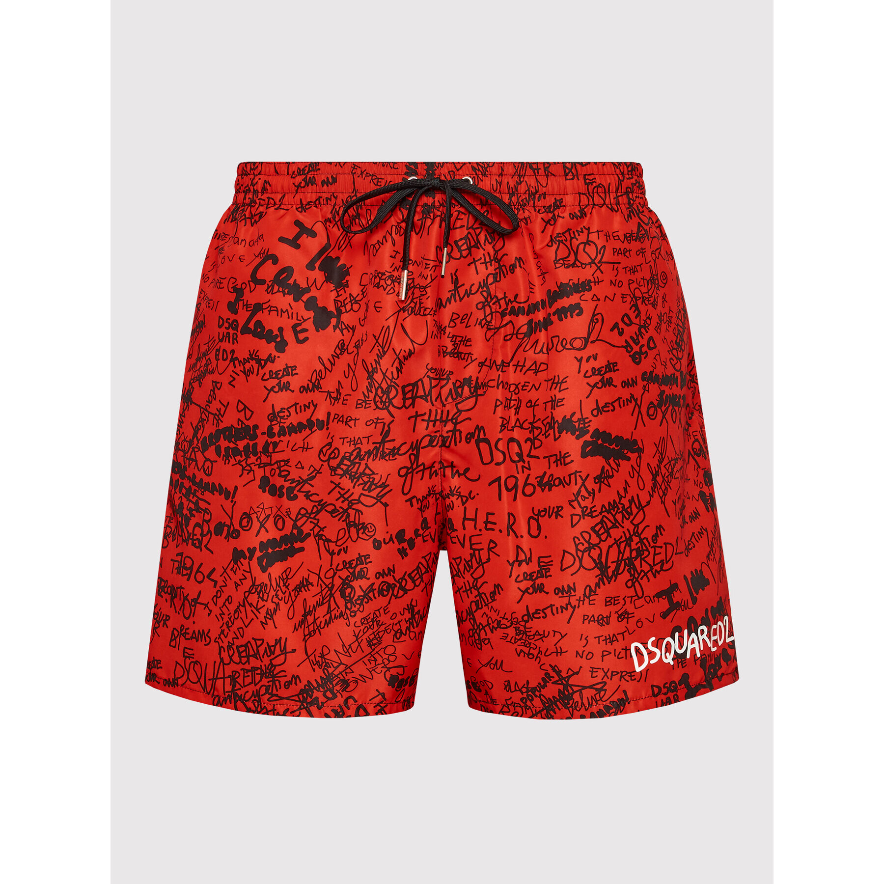 Dsquared2 Underwear Плувни шорти Scribbles Midi D7B544190 Червен Regular Fit - Pepit.bg