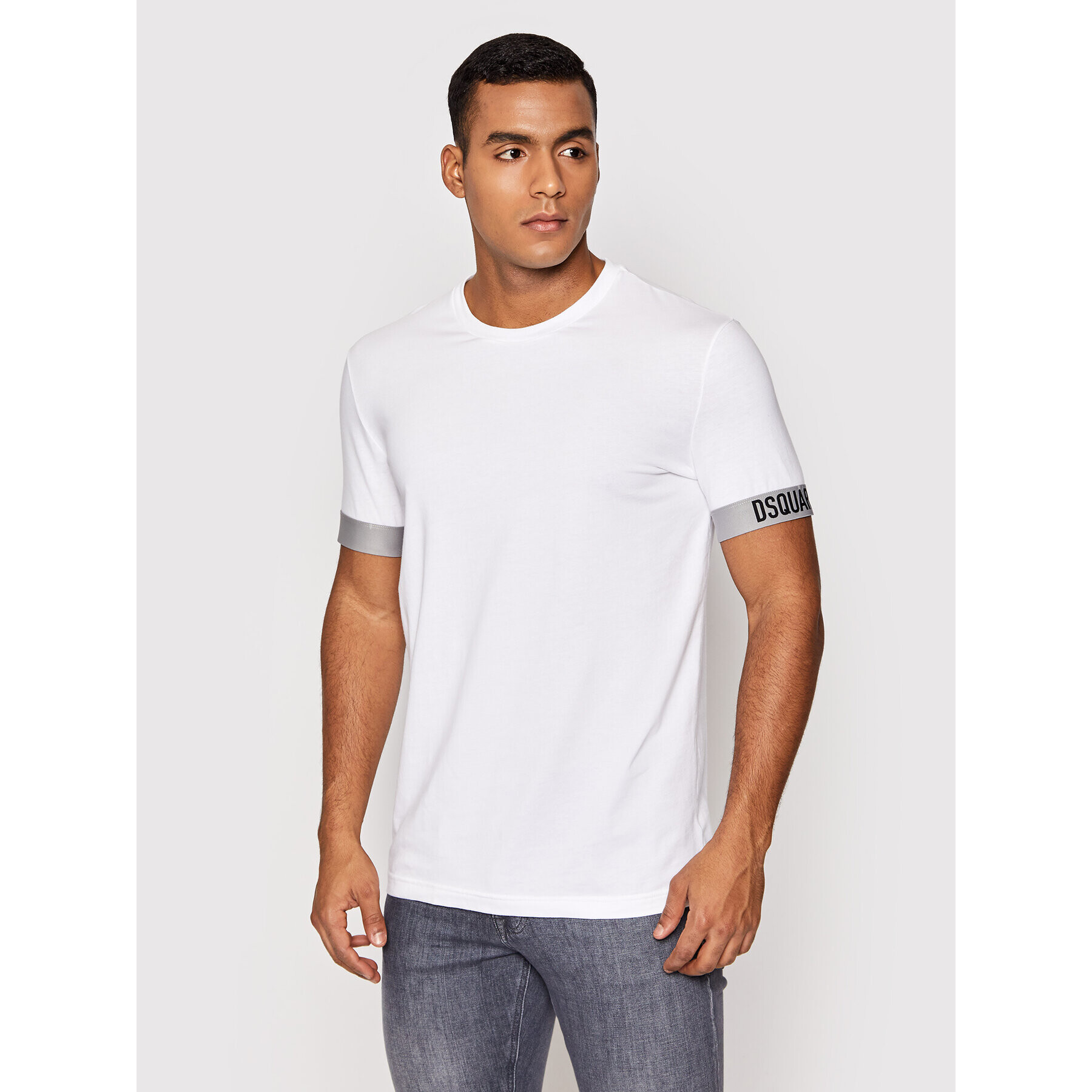 Dsquared2 Underwear Тишърт D9M3U3620.10014 Бял Slim Fit - Pepit.bg