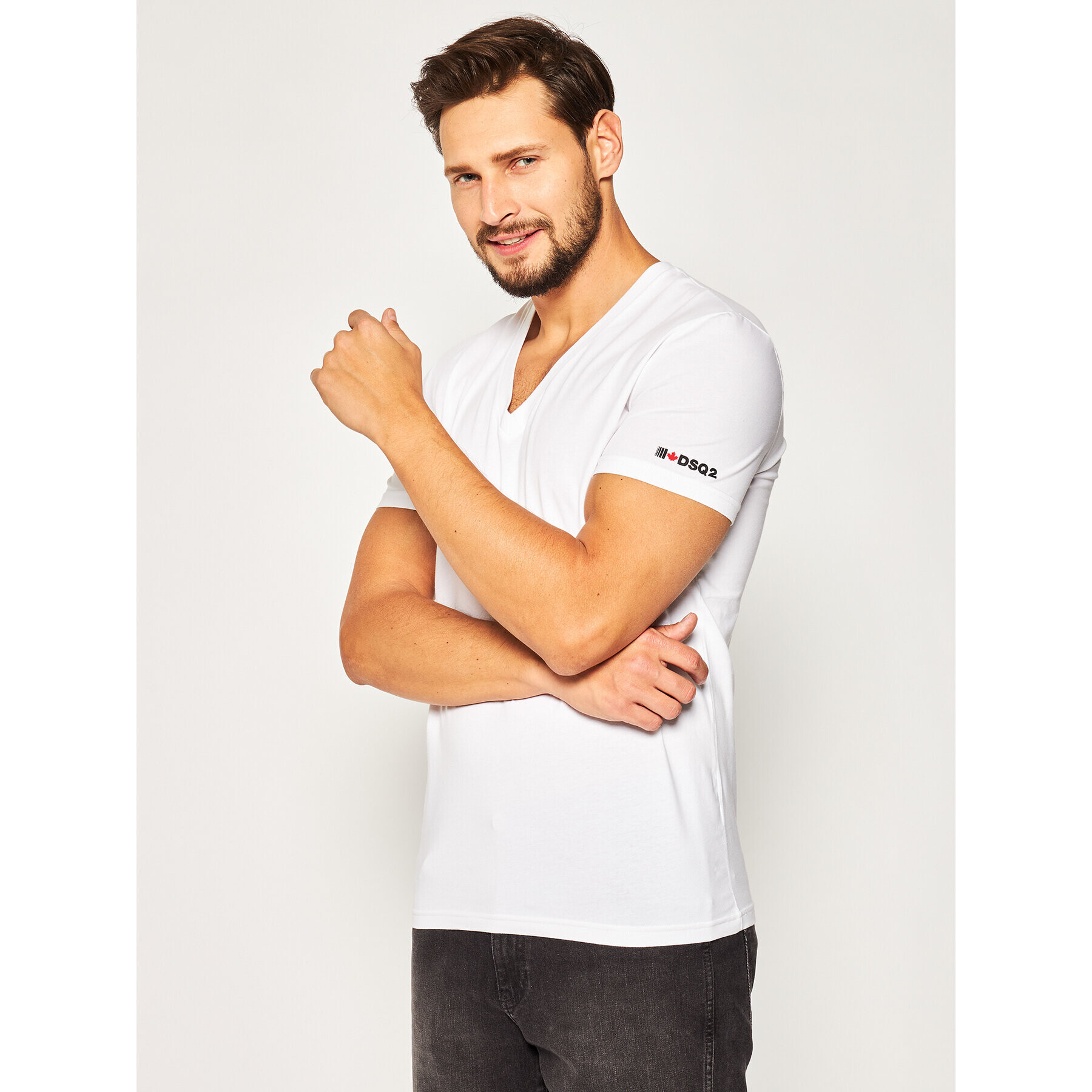 Dsquared2 Underwear Тишърт D9M452990 Бял Regular Fit - Pepit.bg