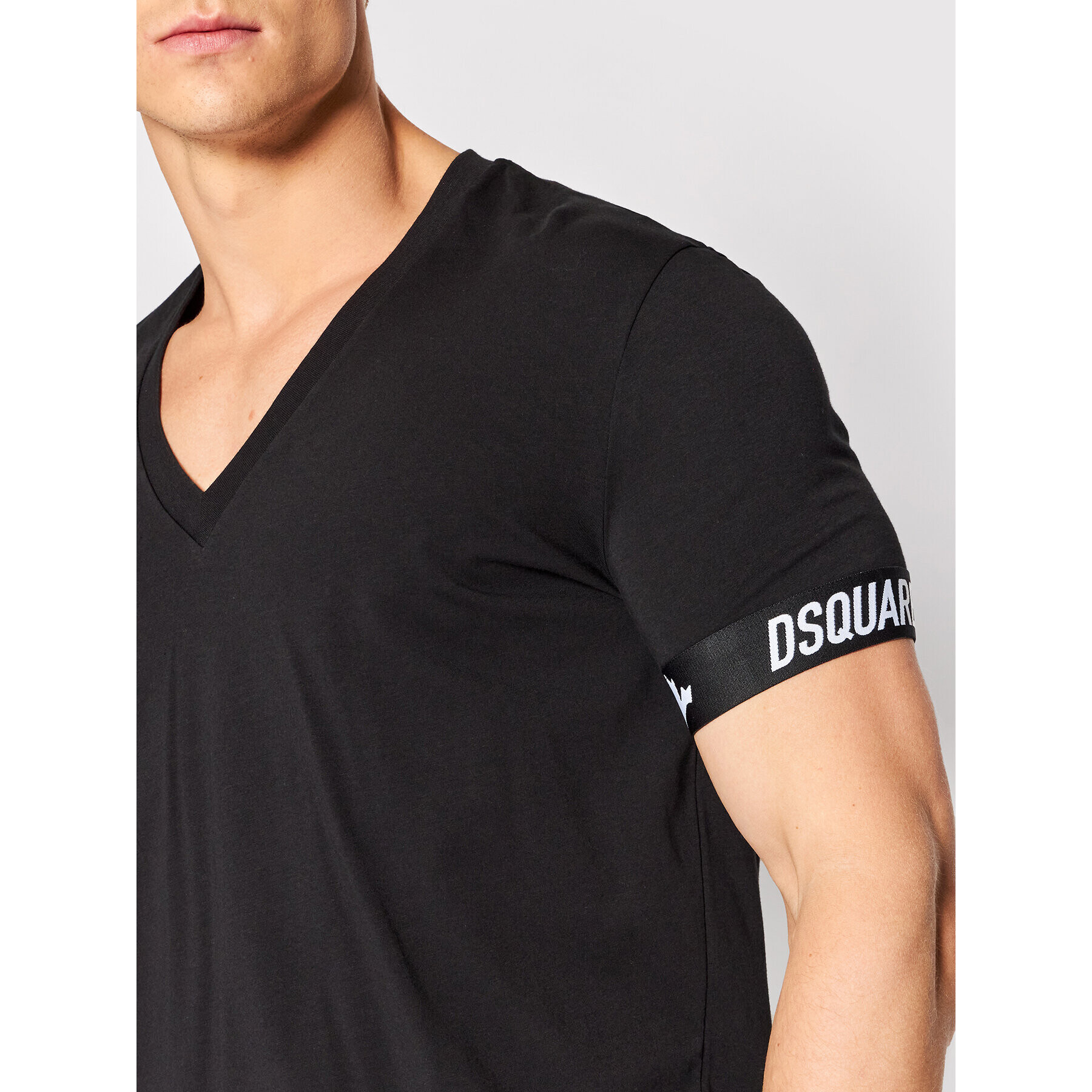 Dsquared2 Underwear Тишърт D9M914020 Черен Regular Fit - Pepit.bg