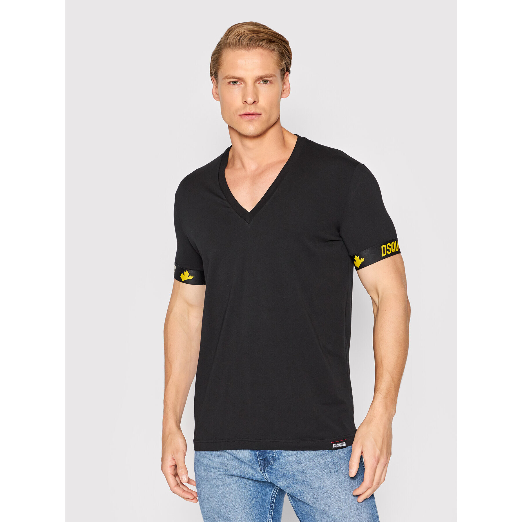 Dsquared2 Underwear Тишърт D9M914120 Черен Regular Fit - Pepit.bg