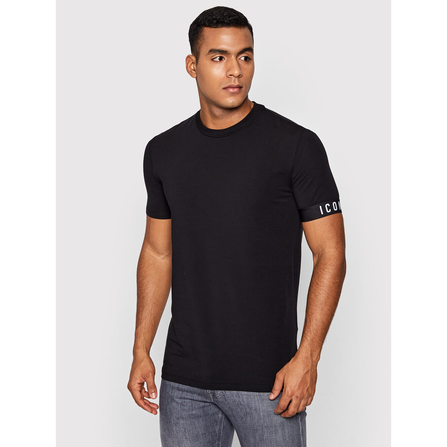 Dsquared2 Underwear Тишърт Icon T D9M3S3590.00114 Черен Regular Fit - Pepit.bg