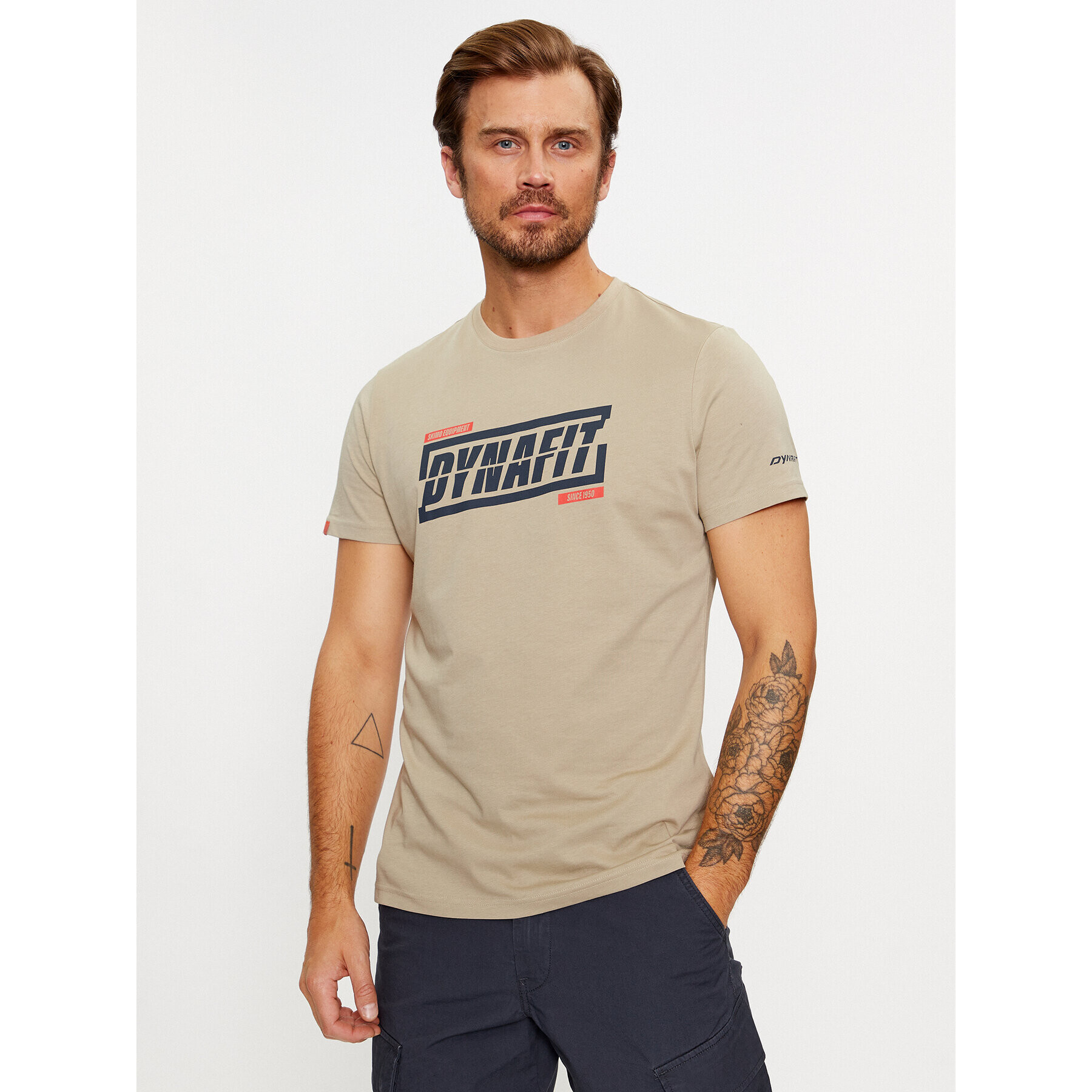 Dynafit Тишърт Graphic Co M S/S Tee 08-70998 Каки Regular Fit - Pepit.bg