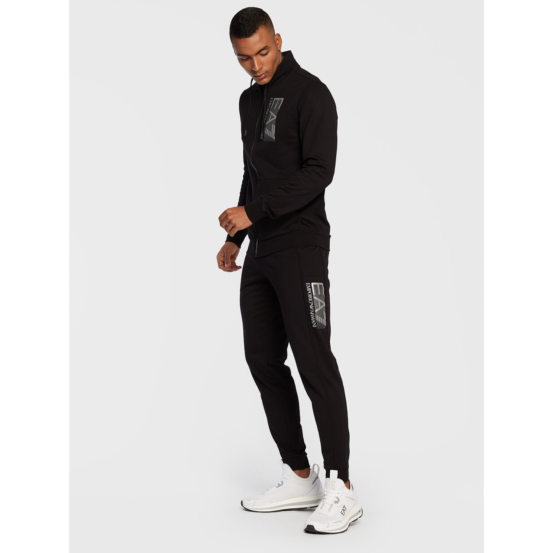EA7 Emporio Armani Анцуг 6LPV57 PJ05Z 0200 Черен Regular Fit - Pepit.bg
