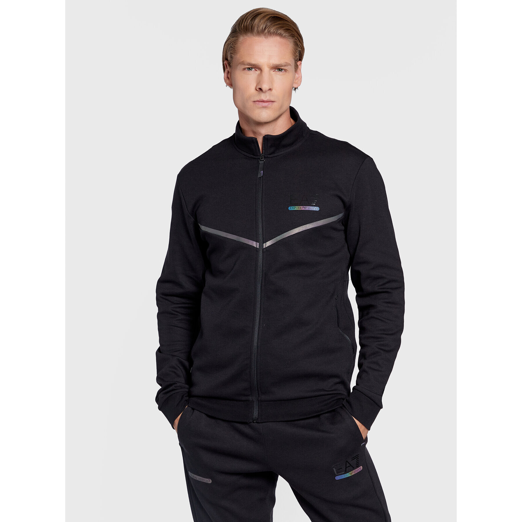 EA7 Emporio Armani Анцуг 6LPV60 PJANZ 1200 Черен Regular Fit - Pepit.bg