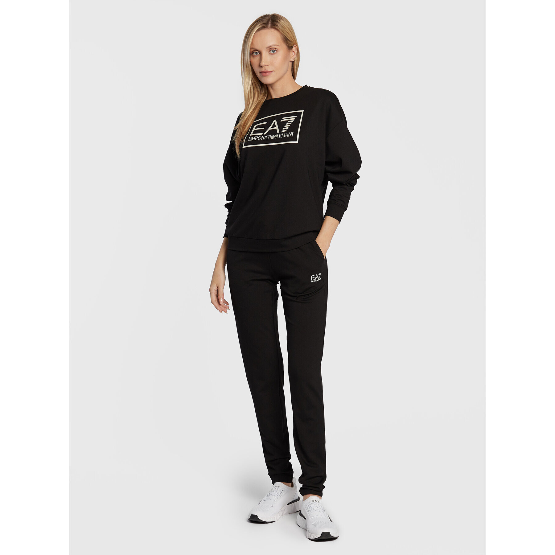 EA7 Emporio Armani Анцуг 6LTV59 TJJBZ 0200 Черен Regular Fit - Pepit.bg