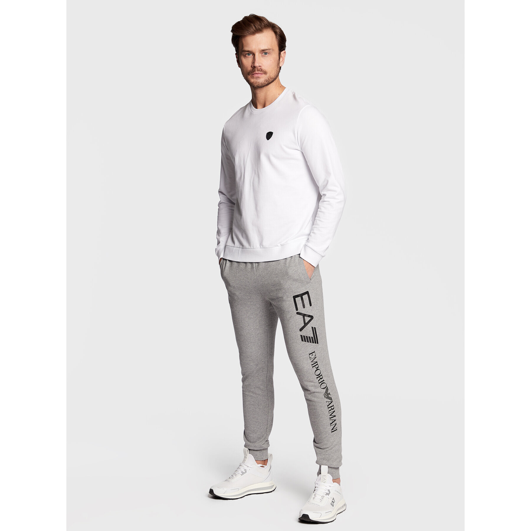 EA7 Emporio Armani Долнище анцуг 8NPPC3 PJ05Z 3900 Сив Slim Fit - Pepit.bg