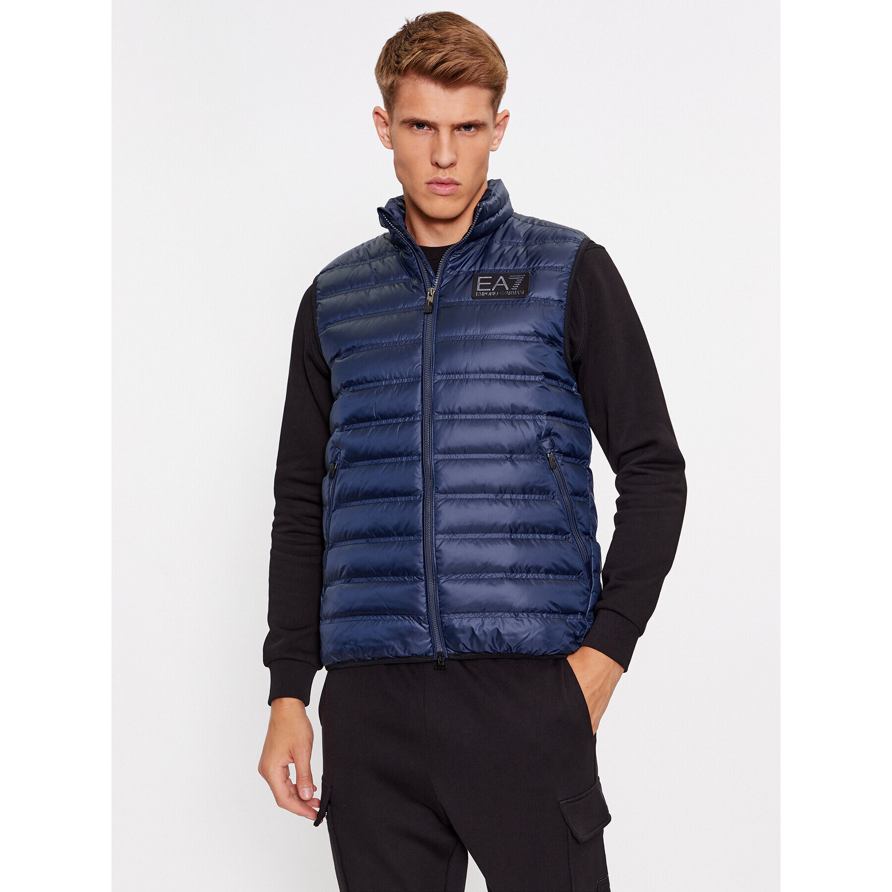 EA7 Emporio Armani Елек 6RPQ02 PN5ZZ 1554 Тъмносин Regular Fit - Pepit.bg