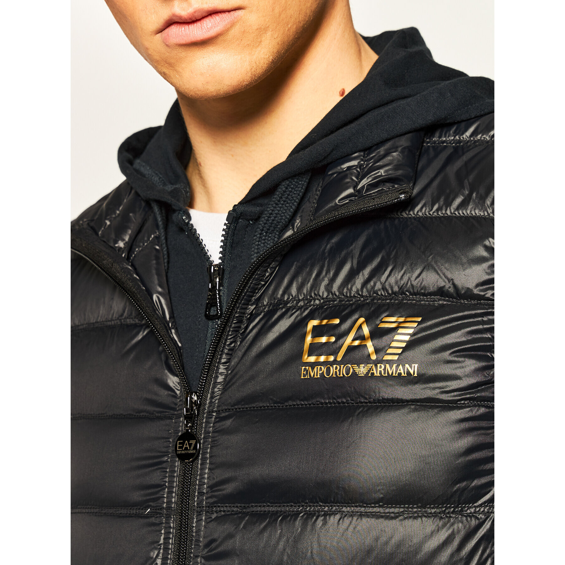 EA7 Emporio Armani Елек 8NPQ01 PN29Z 0208 Черен Regular Fit - Pepit.bg