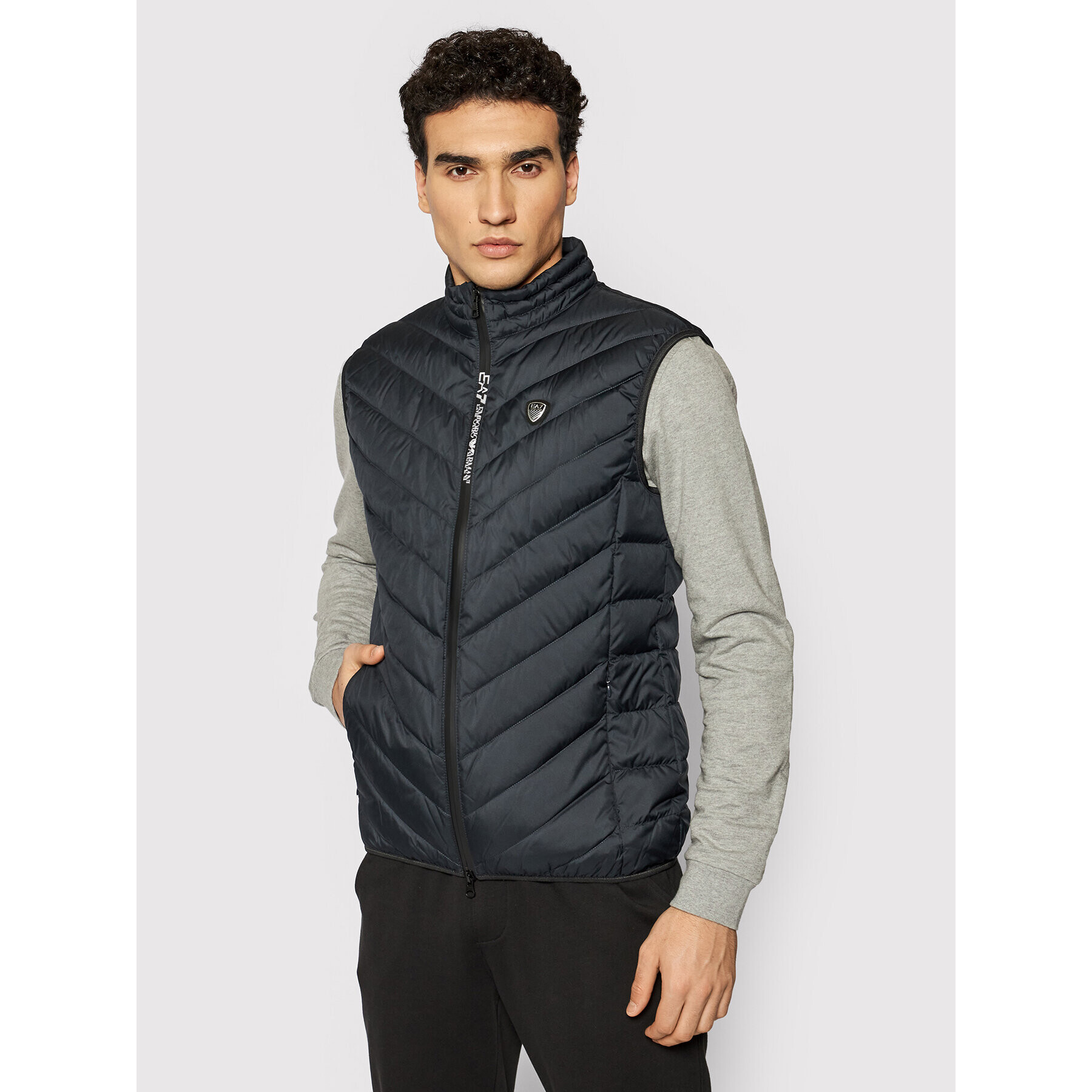 EA7 Emporio Armani Елек 8NPQ03 PNE1Z 1578 Тъмносин Regular Fit - Pepit.bg